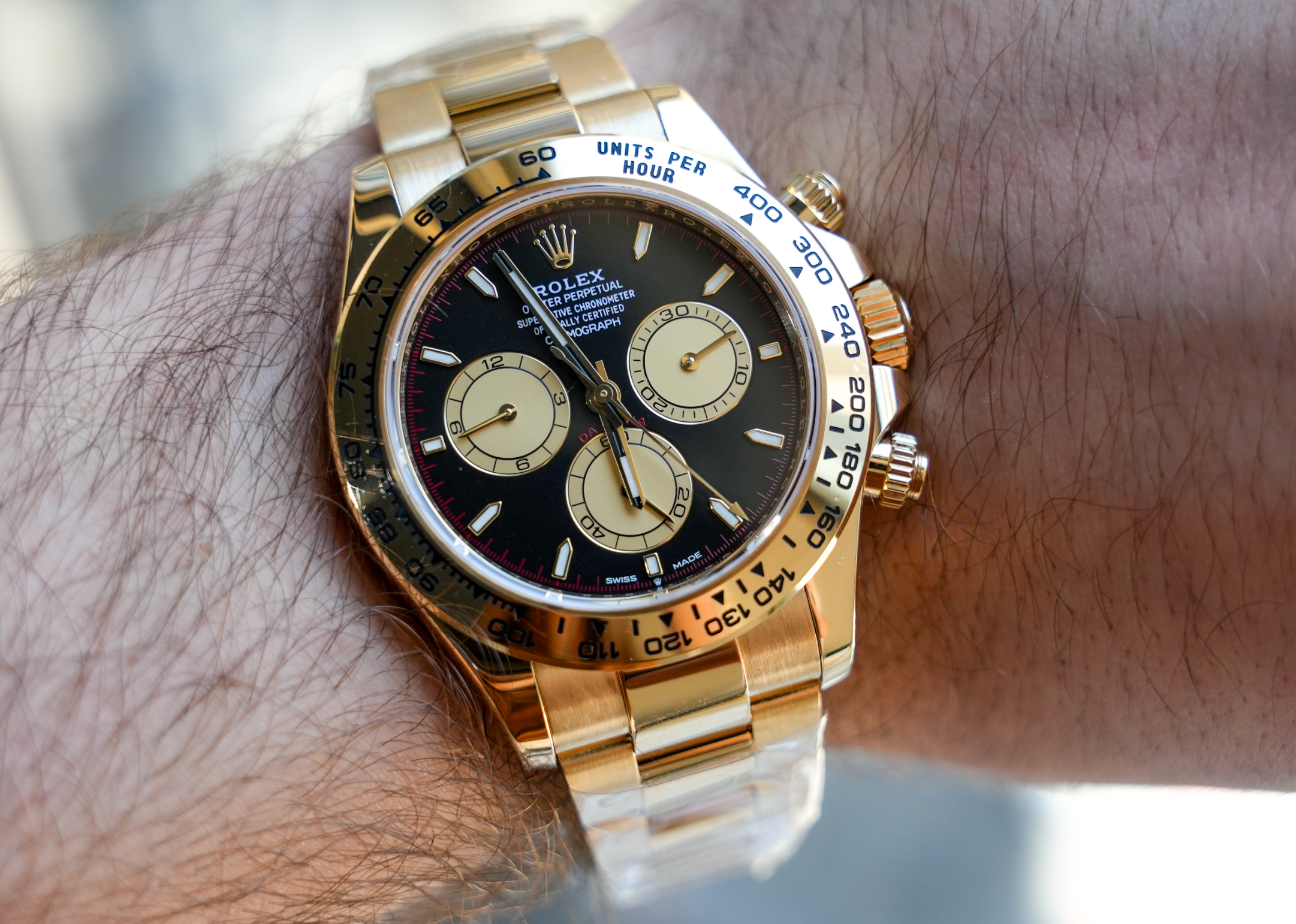 Rolex Daytona Cosmograph Black Dial Yellow Gold 40mm-Rolex-JD Watches NY