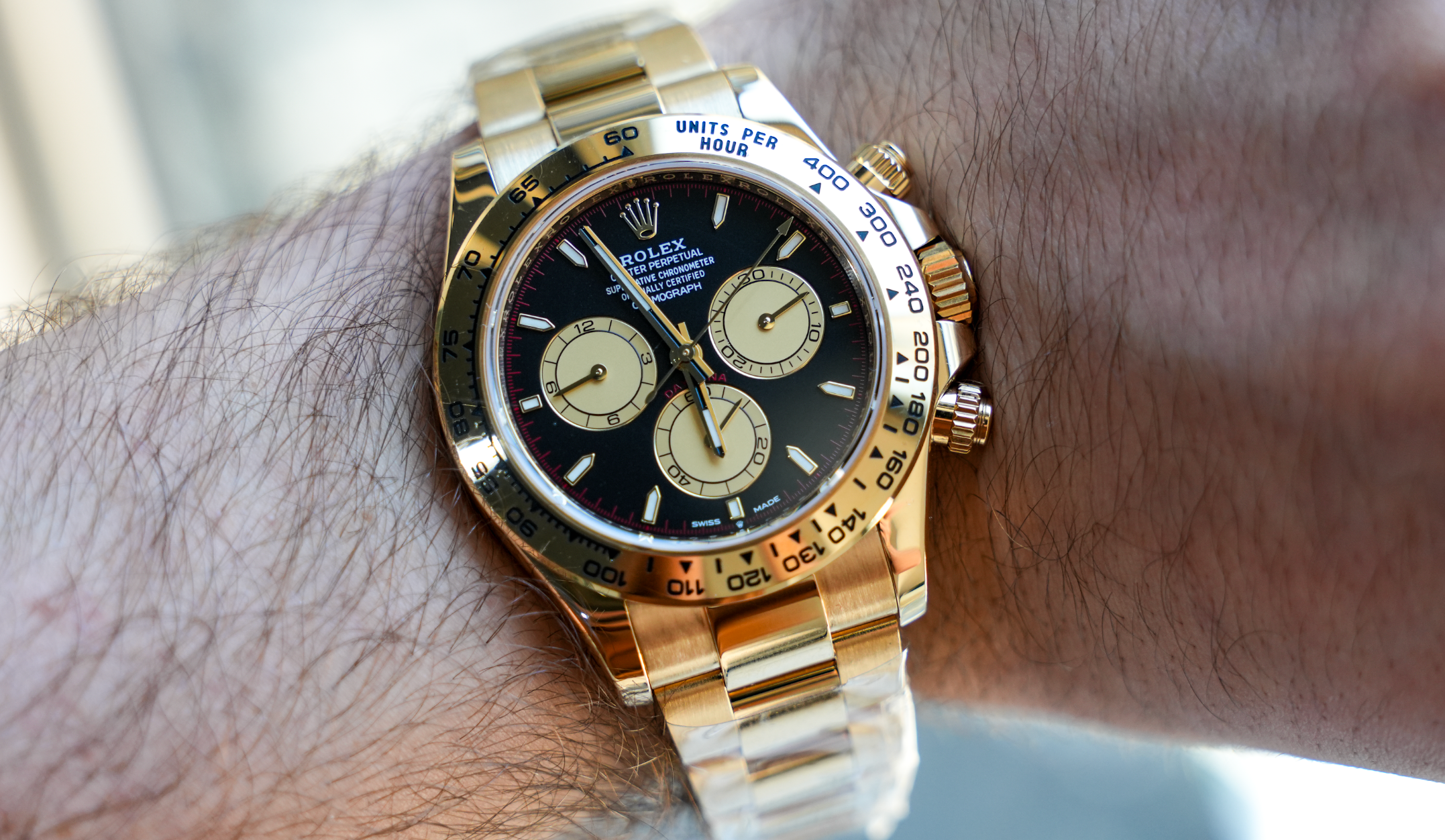 Rolex Daytona Cosmograph Black Dial Yellow Gold 40mm-Rolex-JD Watches NY