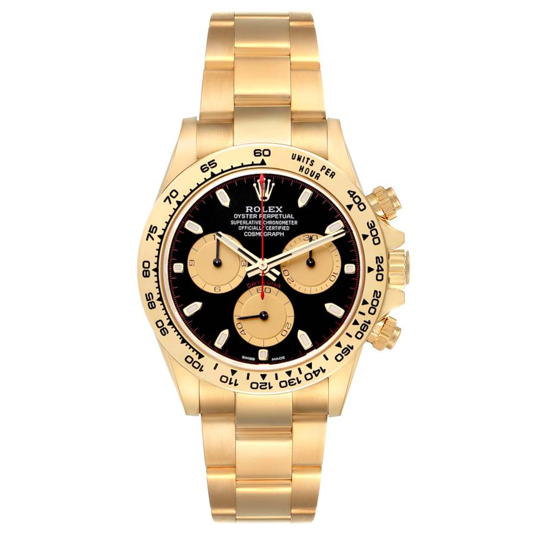 Rolex Daytona Cosmograph Black Dial Yellow Gold 40mm-Rolex-JD Watches NY