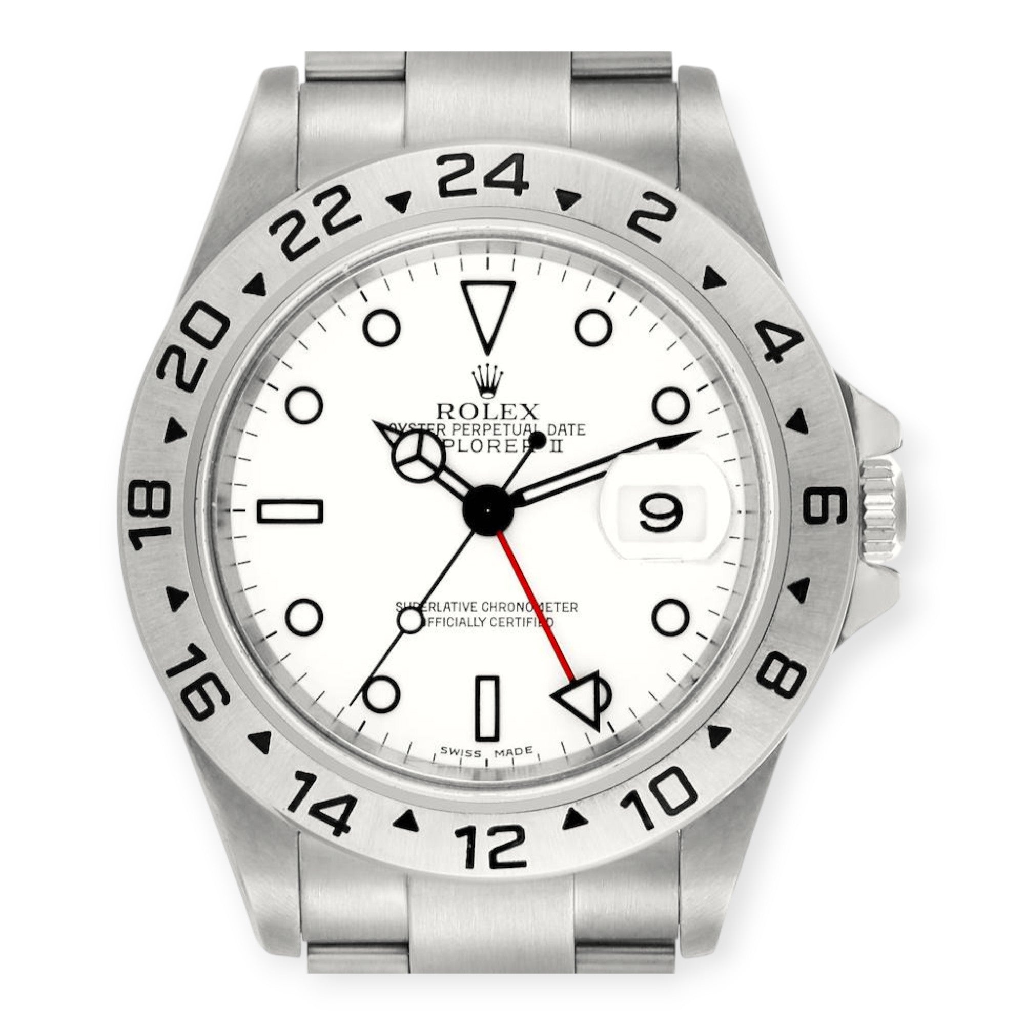 Rolex Explorer II 16570 Polar White Dial Steel Mens Watch-Rolex-JD Watches NY