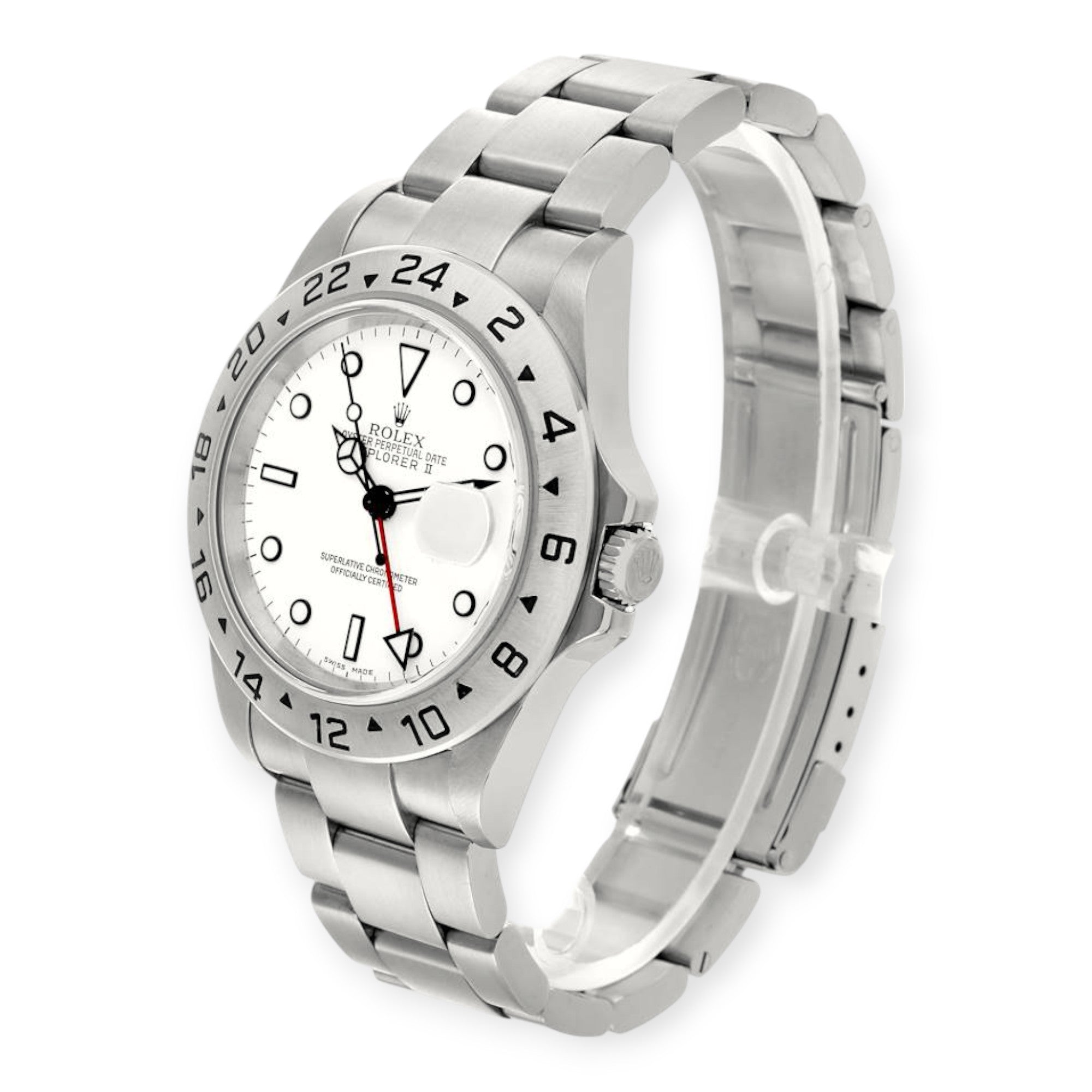 Rolex Explorer II 16570 Polar White Dial Steel Mens Watch-Rolex-JD Watches NY