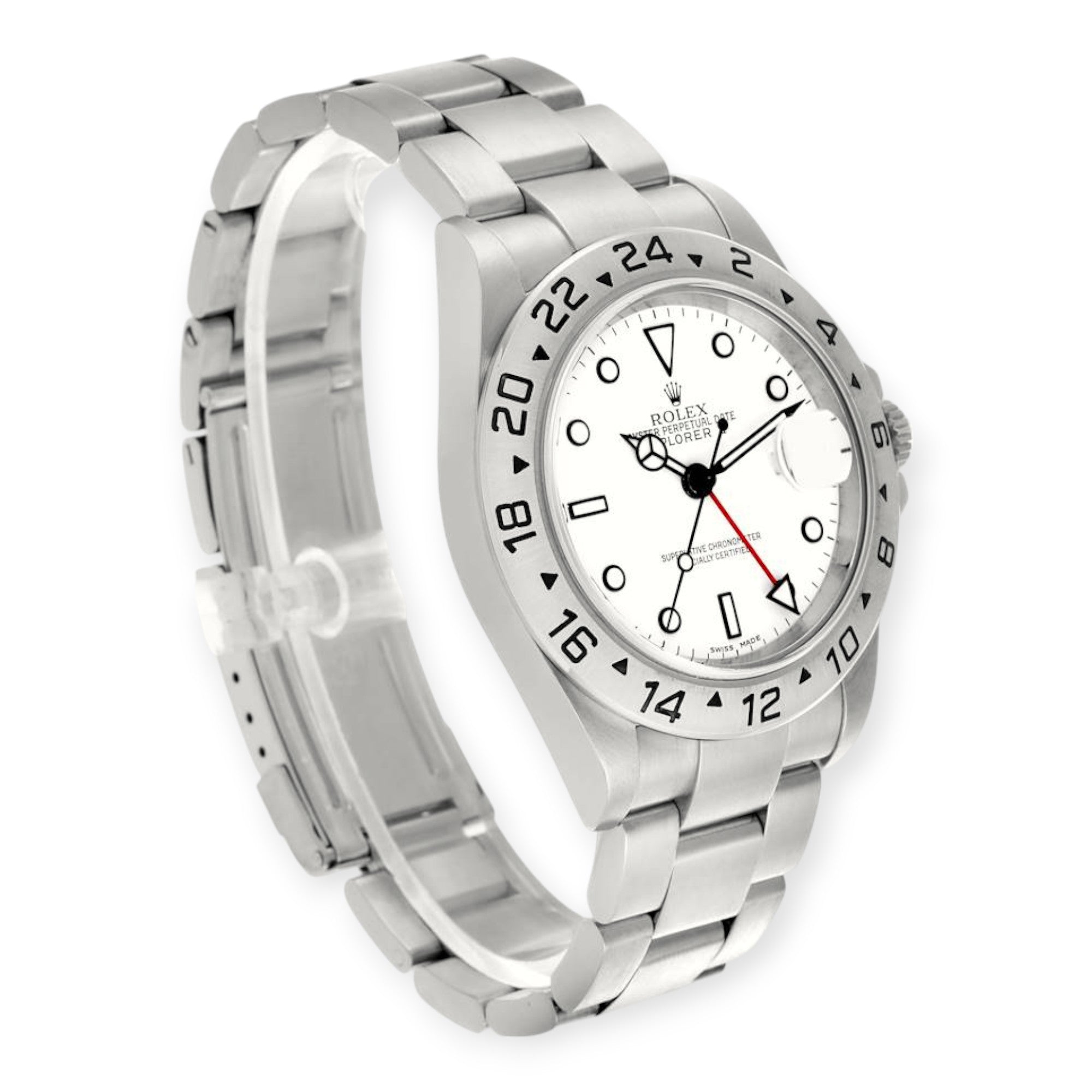 Rolex Explorer II 16570 Polar White Dial Steel Mens Watch-Rolex-JD Watches NY