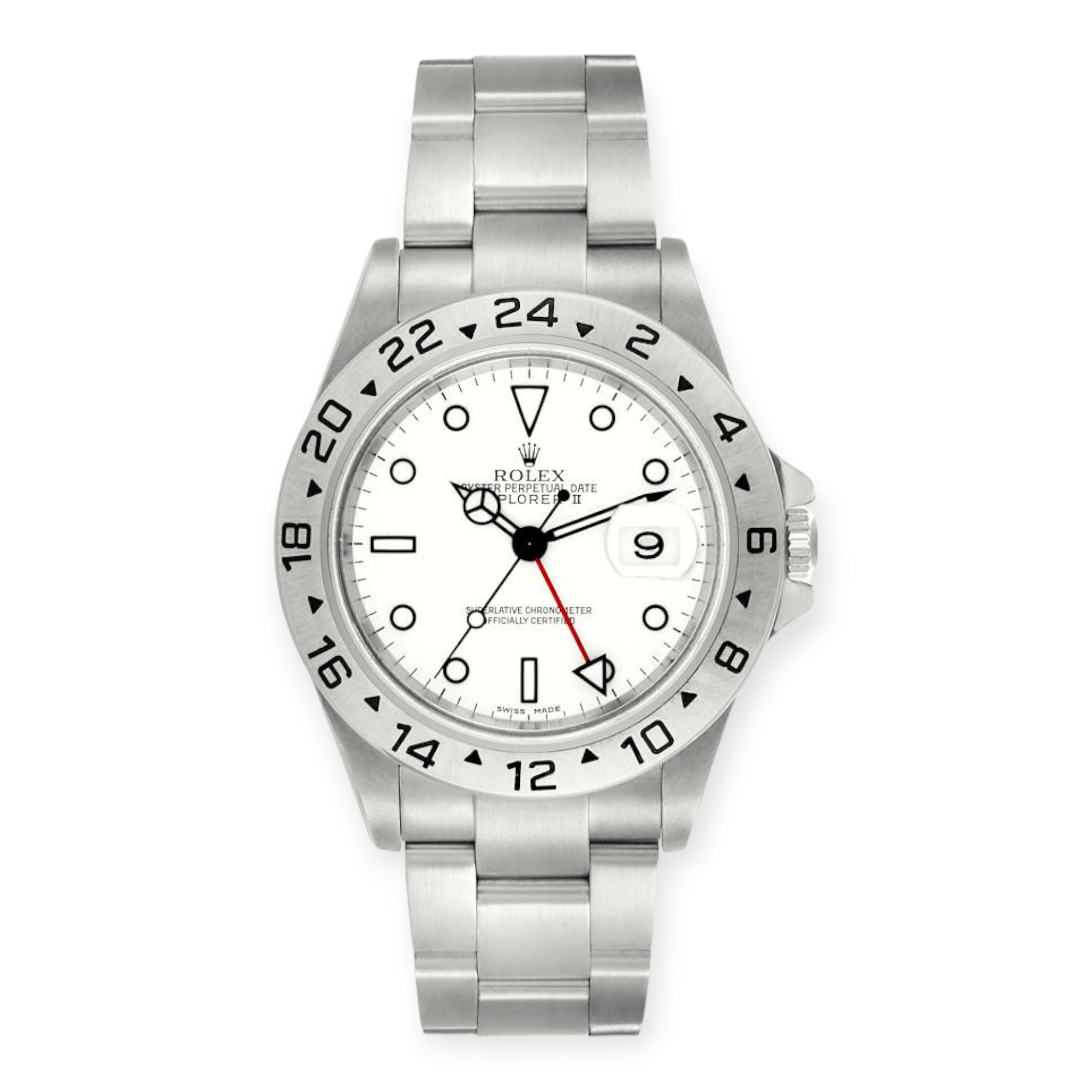 Rolex Explorer II 16570 Polar White Dial Steel Mens Watch-Rolex-JD Watches NY
