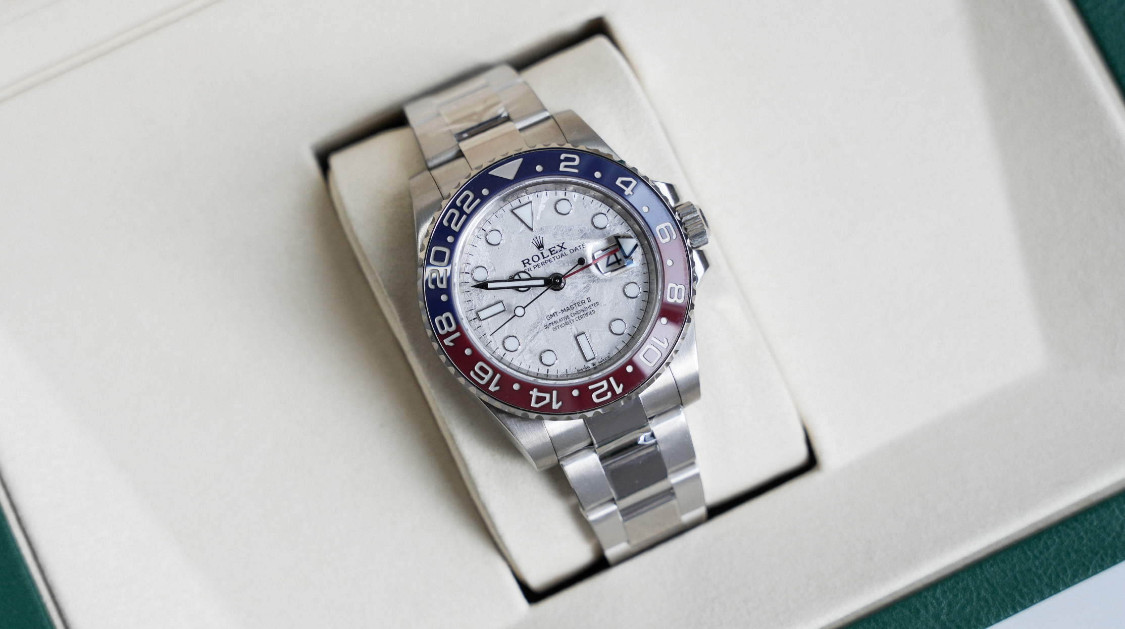 Pre-Owned Rolex GMT-Master II 126719BLRO Meteorite Dial – JD