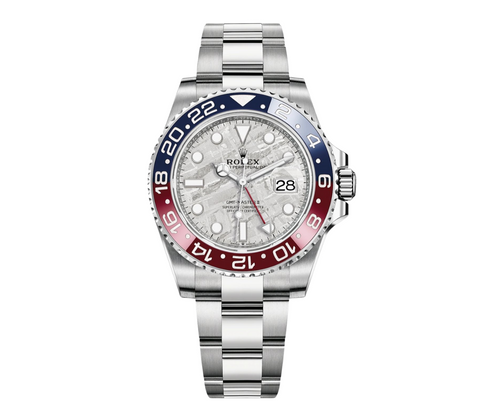 Rolex GMT-Master II – 18k White Gold with Meteorite Dial and Pepsi Bezel Ref. 126719BLRO