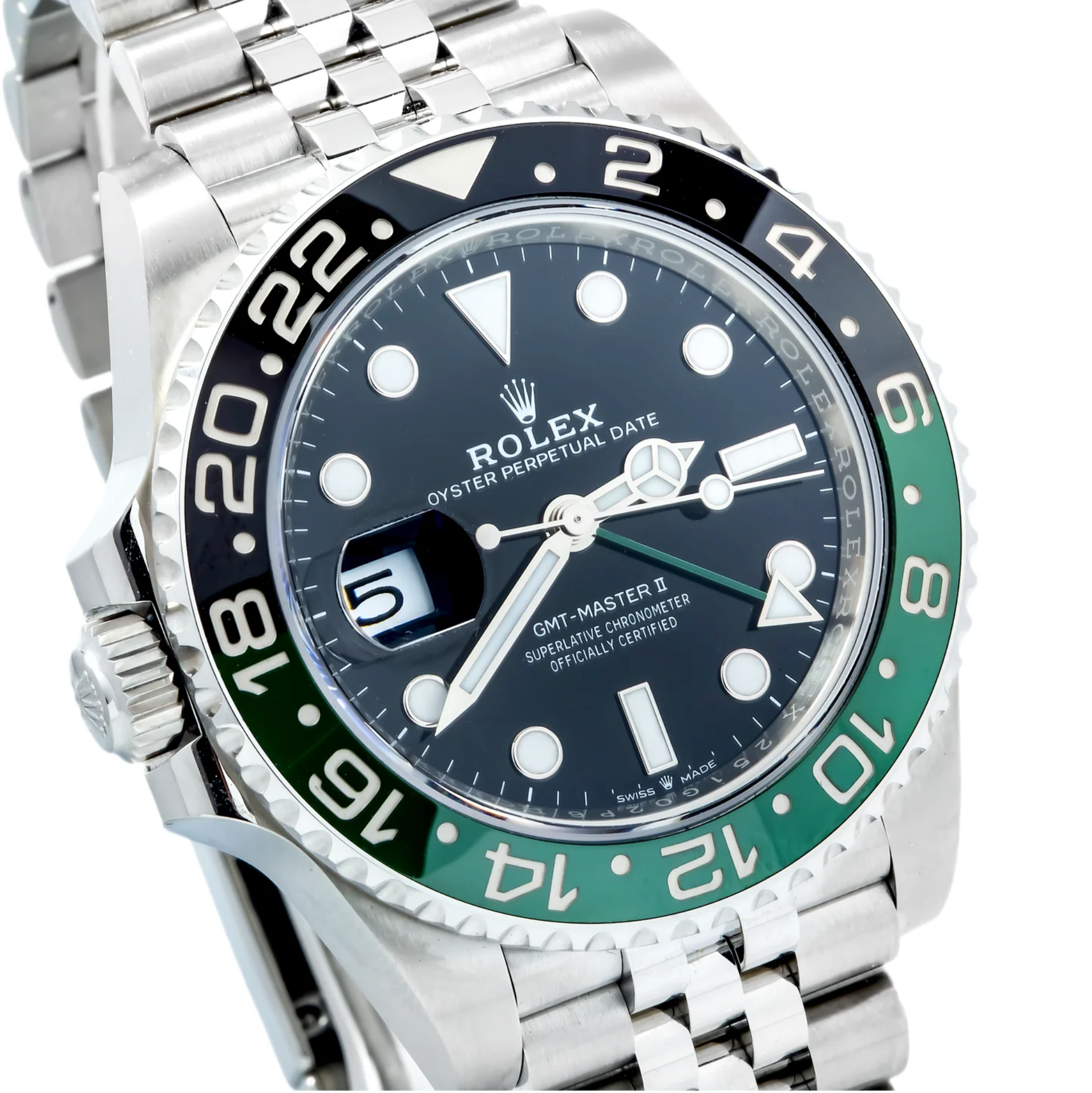 Rolex GMT-Master II – 40mm Stainless Steel with Black Dial and Jubilee Bracelet Ref. 126720VTNR
