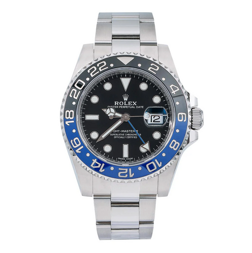 Rolex GMT-Master II – 40mm Stainless Steel with Black and Blue Bezel Ref. 116710BLNR "Batman"