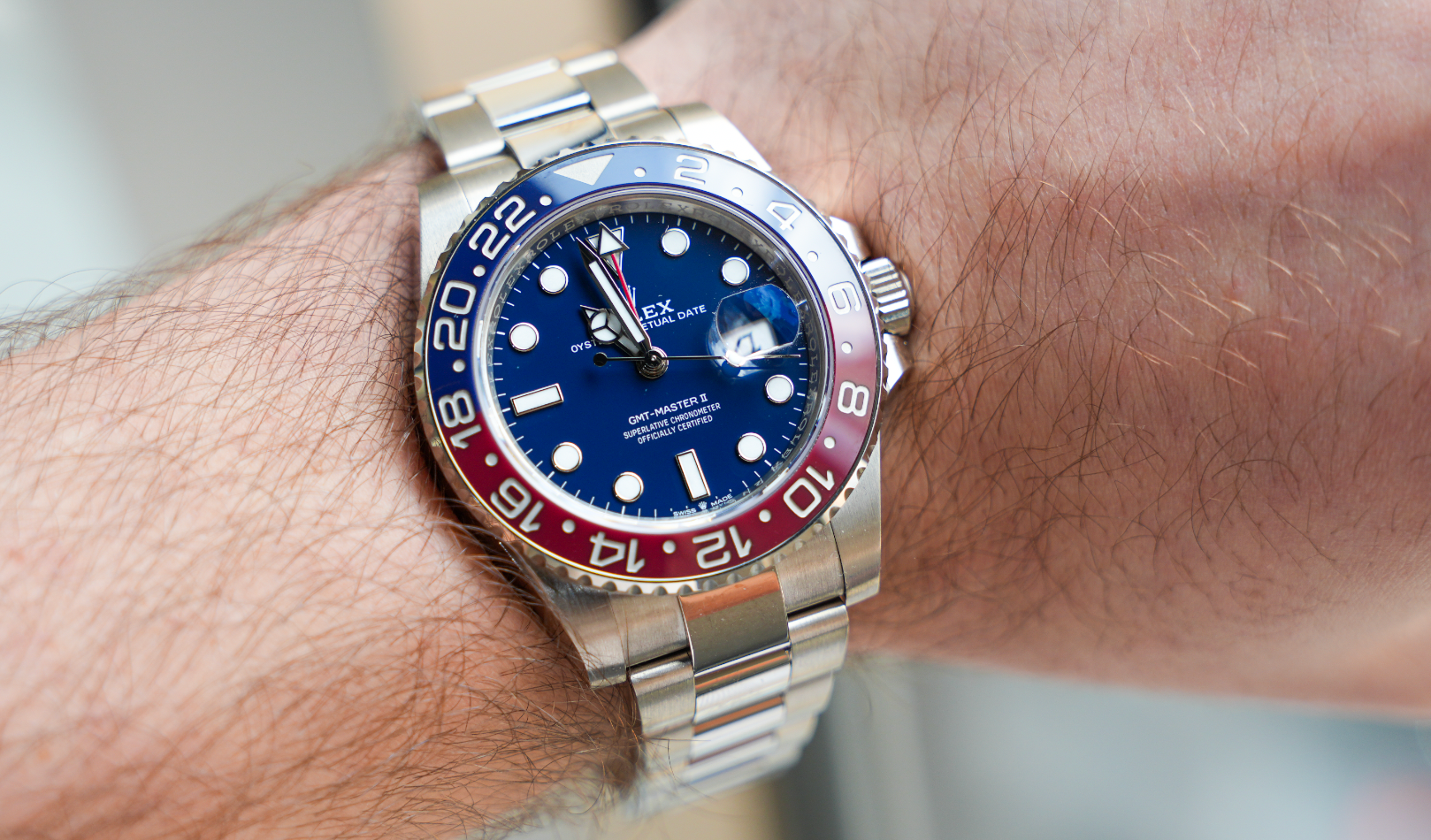 Rolex GMT-Master II “Pepsi” – 18k White Gold with Blue Dial Ref. 126719BLRO