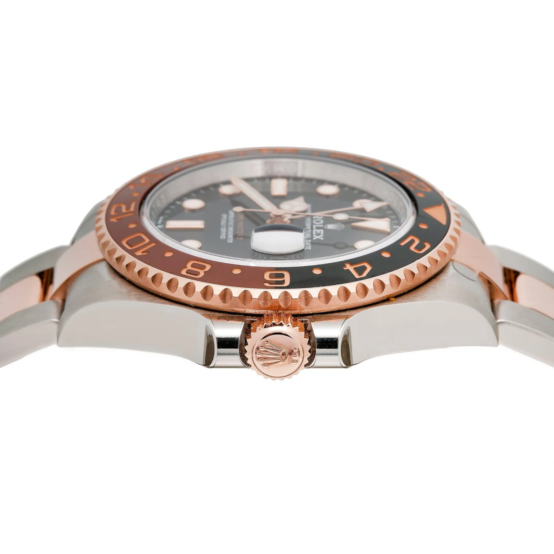 Rolex GMT-Master II – Two-Tone Everose Rolesor with Black Dial and Brown/Black Ceramic Bezel Ref. 126711CHNR “Root Beer”