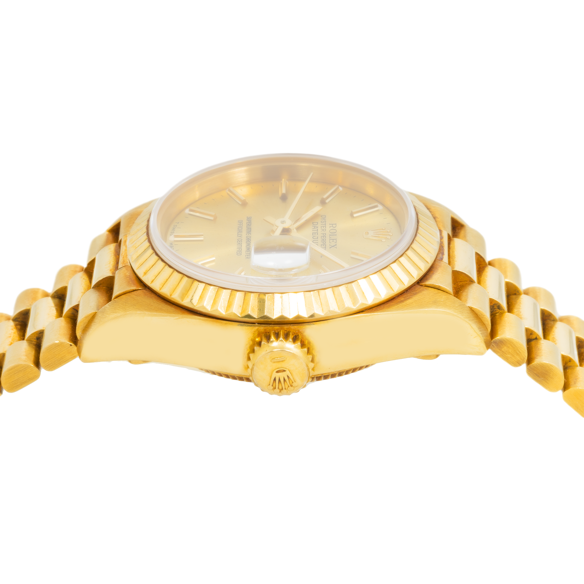 Rolex Ladies 18K Yellow Gold Datejust 69178 with President Bracelet-Rolex-JD Watches NY