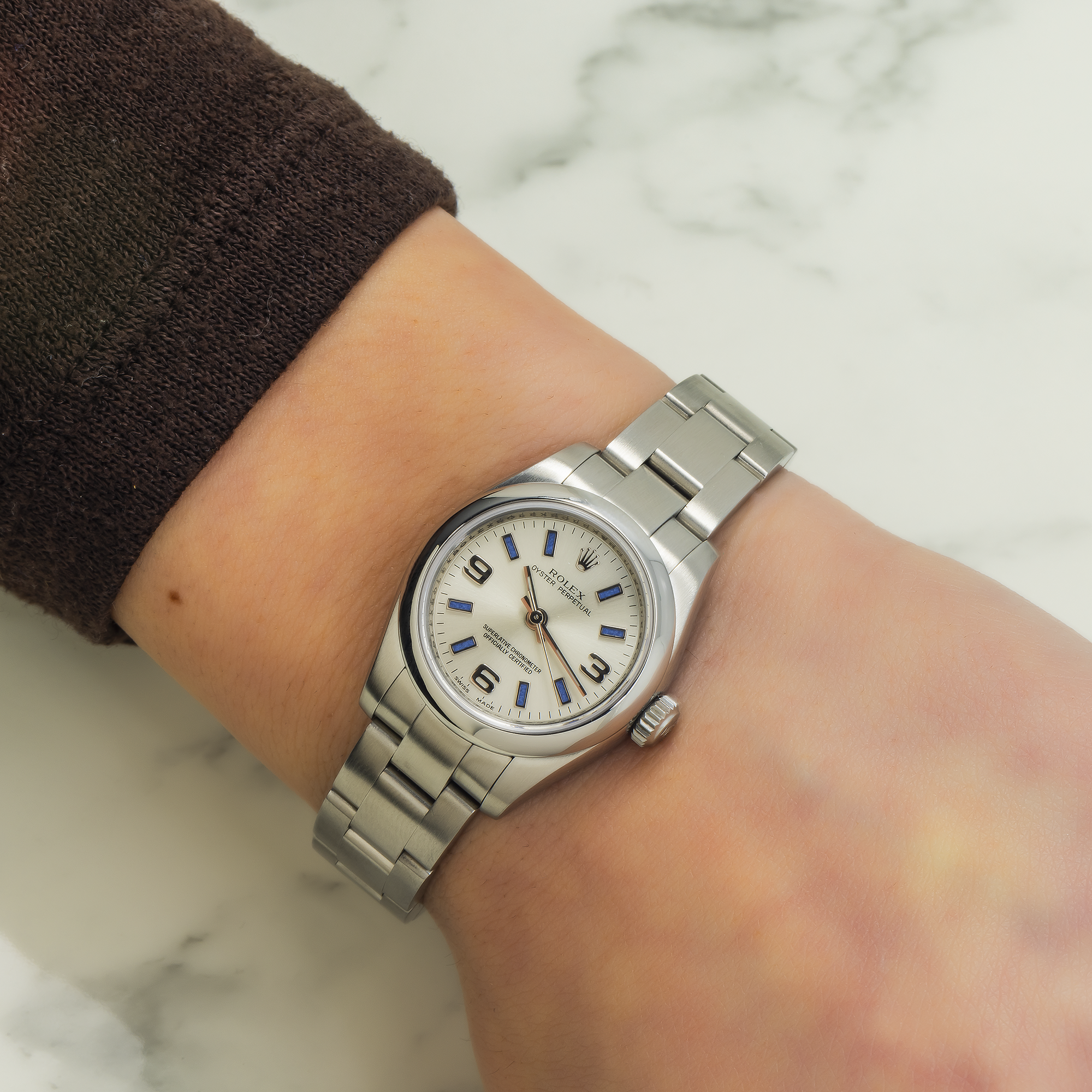 Rolex Ladies Stainless Steel 176200 Oyster Perpetual with Oyster Bracelet-Rolex-JD Watches NY