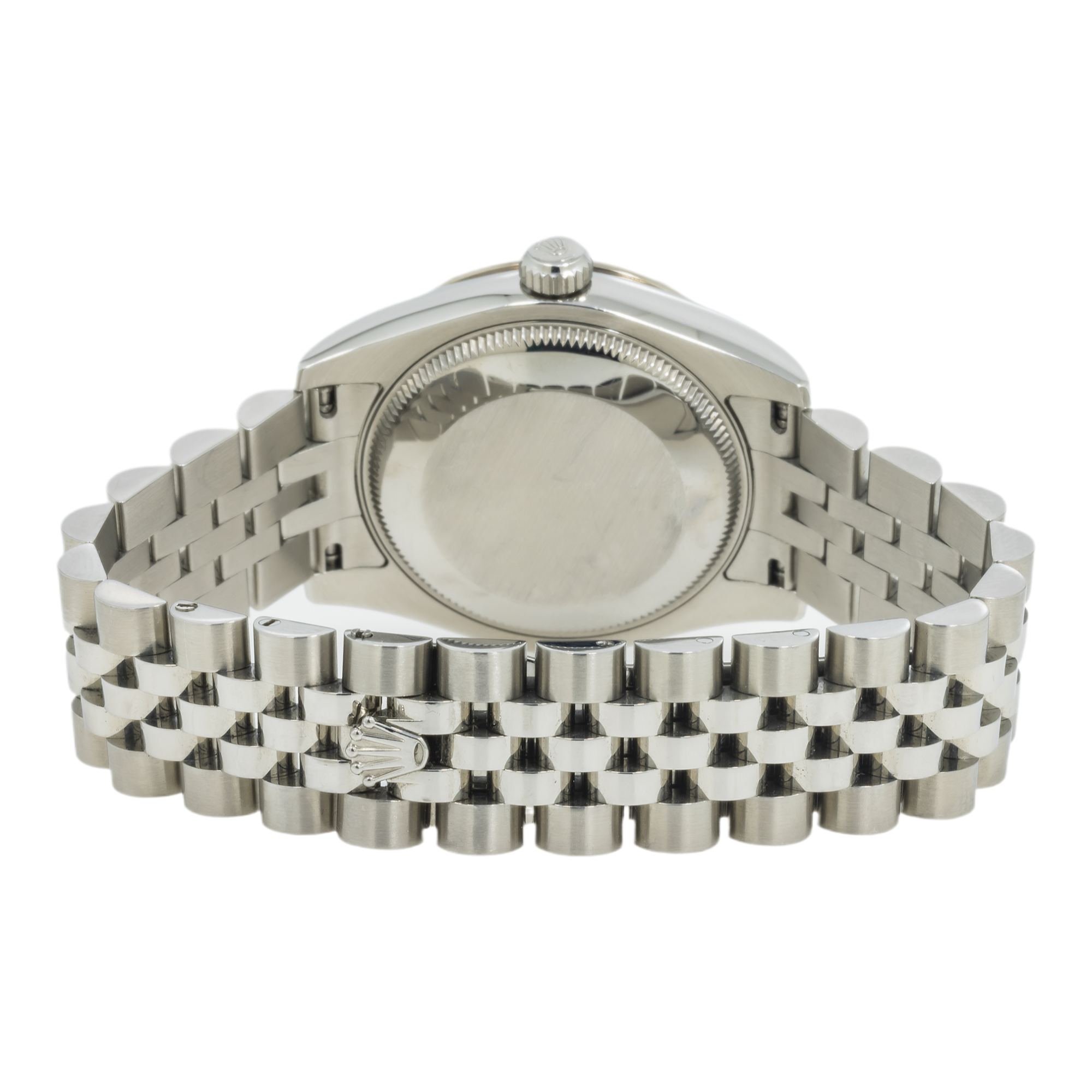 Rolex Ladies Stainless Steel and White Gold 31mm Datejust 178344 with Diamond Bezel-Rolex-JD Watches NY