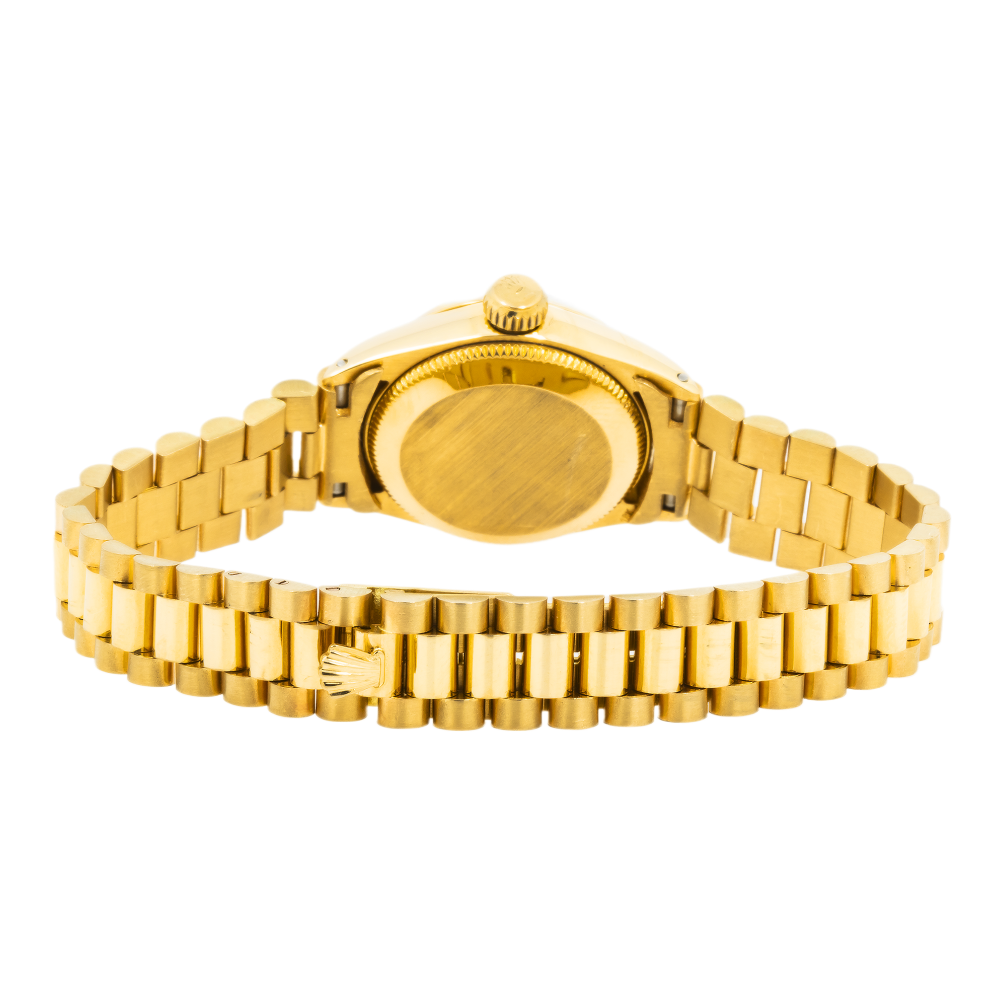 Rolex Lady-Datejust 26mm – 6517 Champagne Dial with 14k Yellow Gold President Bracelet-Rolex-JD Watches NY