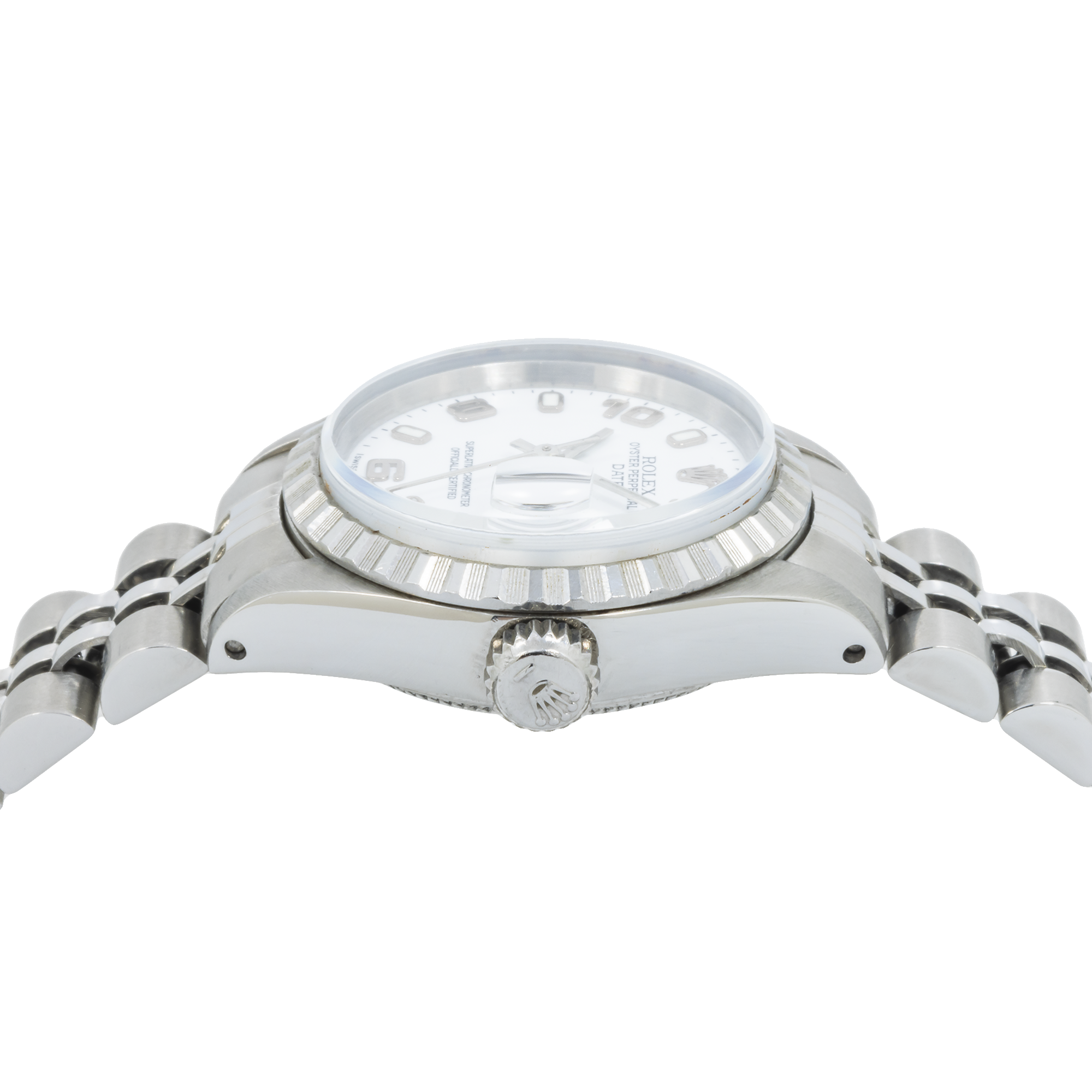 Rolex Lady-Datejust 26mm – Ref. 6916 White Arabic Dial | Stainless Steel & 14k Yellow Gold-Rolex-JD Watches NY
