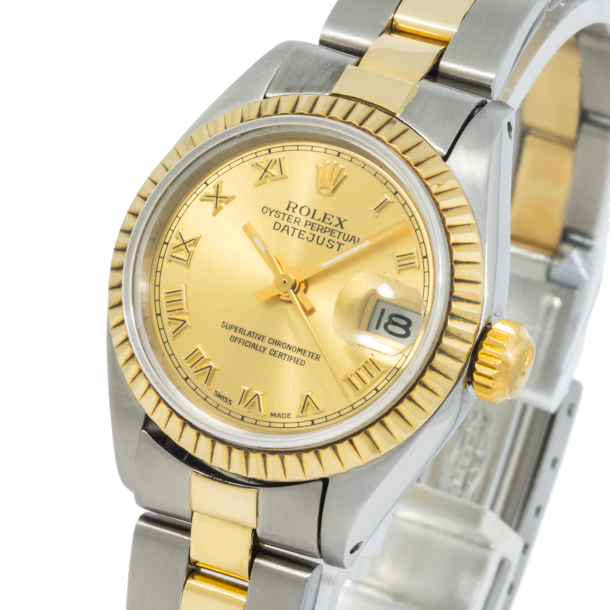 Rolex Lady-Datejust 26mm – Ref. 6917 Champagne Arabic Dial | Two-Tone Oyster Bracelet-Rolex-JD Watches NY