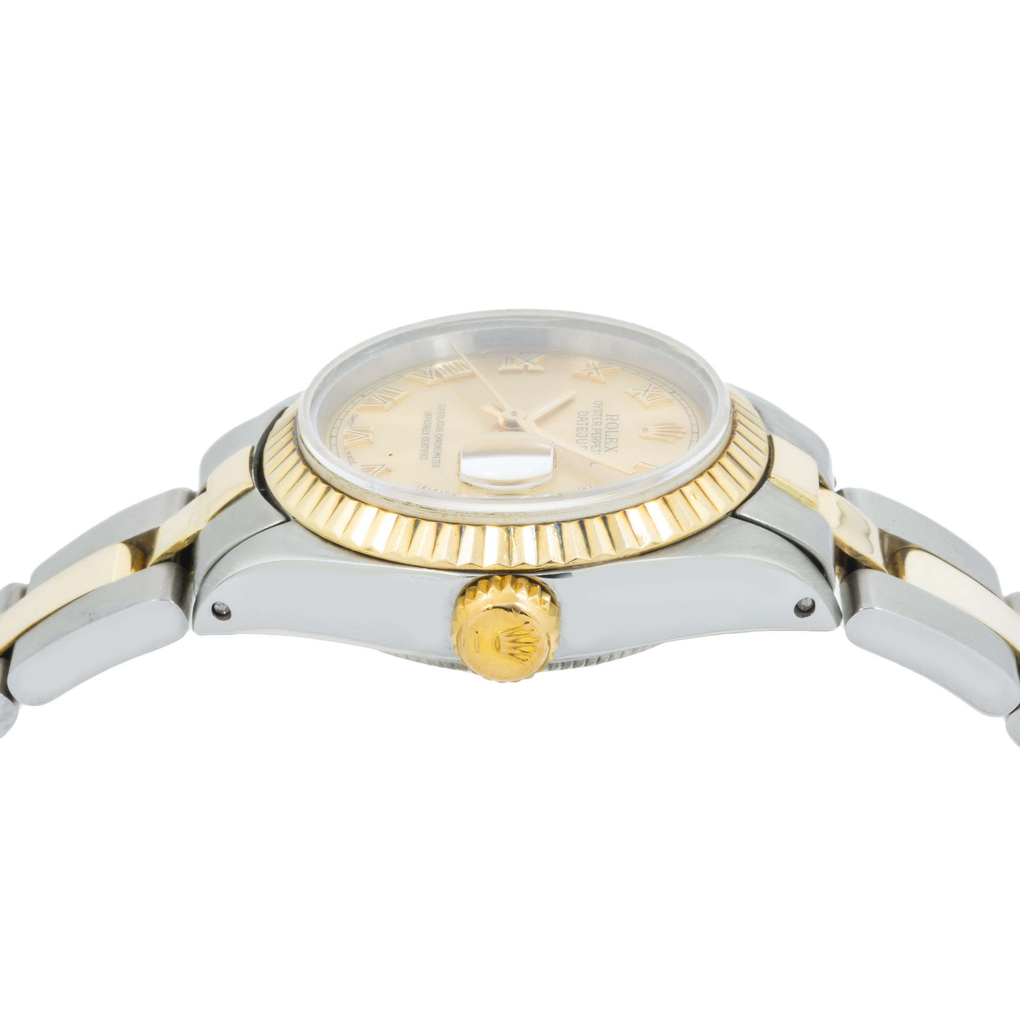 Rolex Lady-Datejust 26mm – Ref. 6917 Champagne Arabic Dial | Two-Tone Oyster Bracelet-Rolex-JD Watches NY