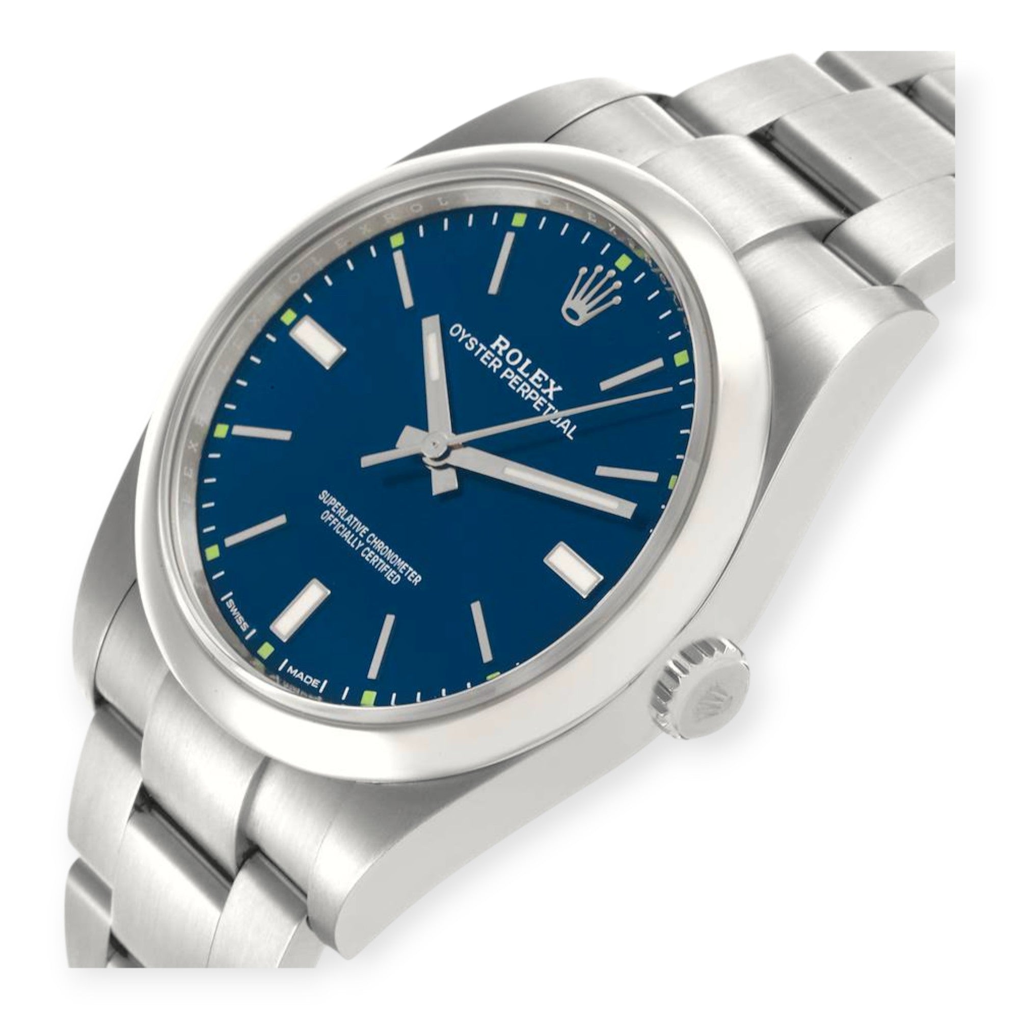 Rolex Oyster Perpetual 114300 39mm Blue Dial-Rolex-JD Watches NY