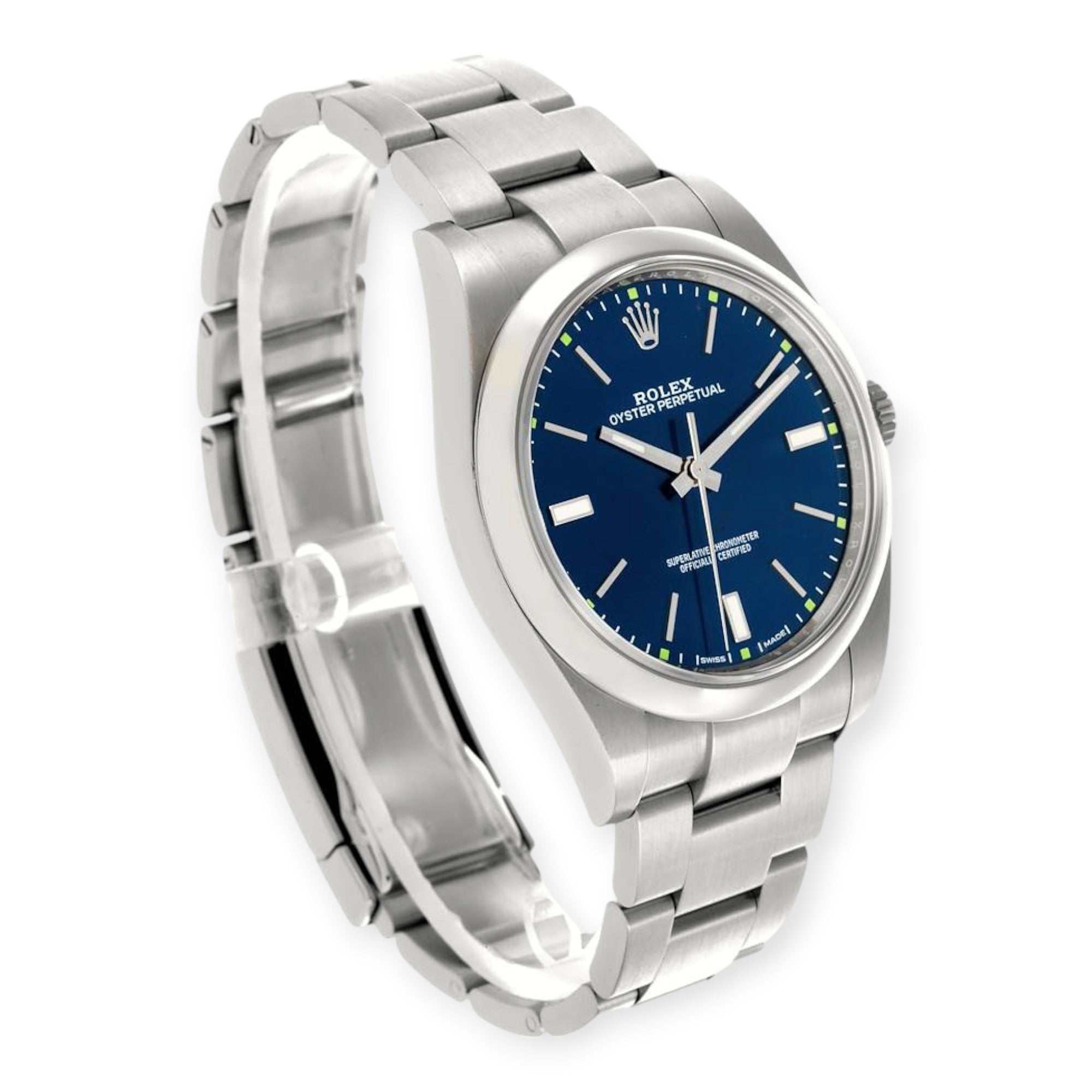 Rolex Oyster Perpetual 114300 39mm Blue Dial-Rolex-JD Watches NY