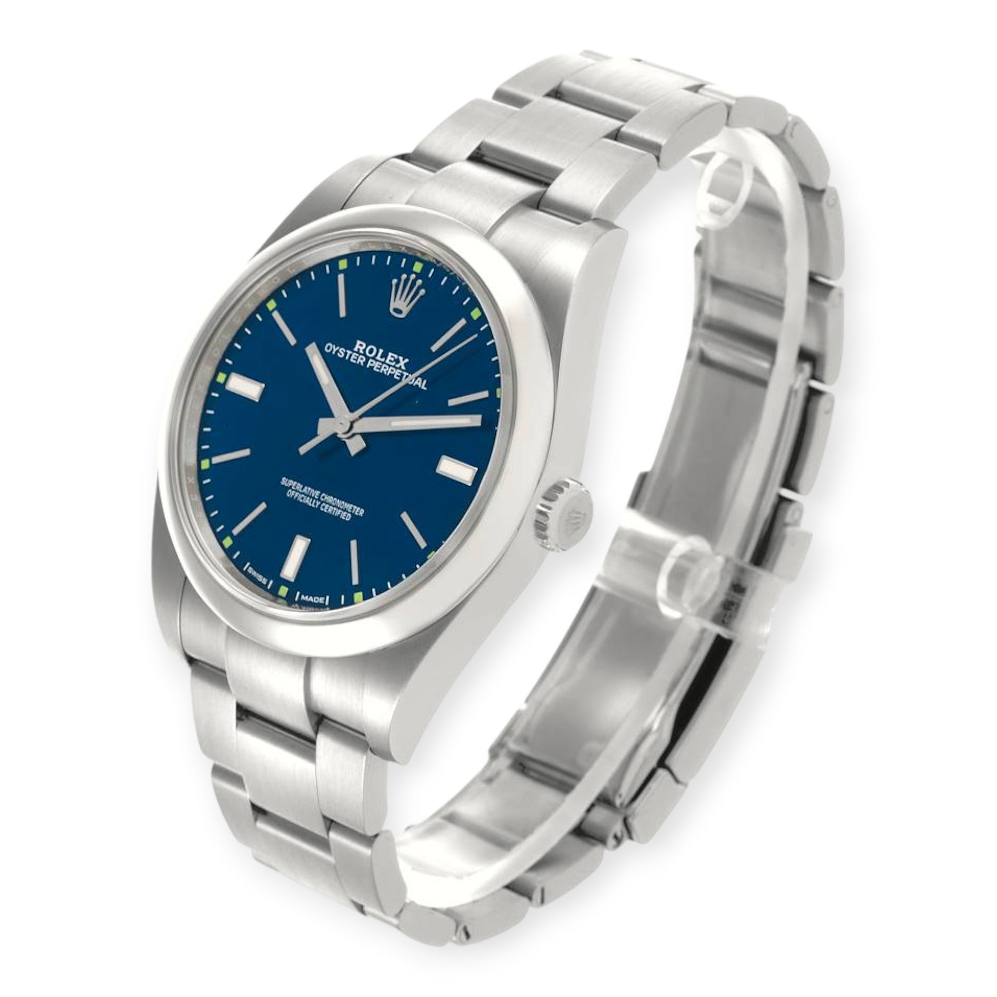 Rolex Oyster Perpetual 114300 39mm Blue Dial-Rolex-JD Watches NY
