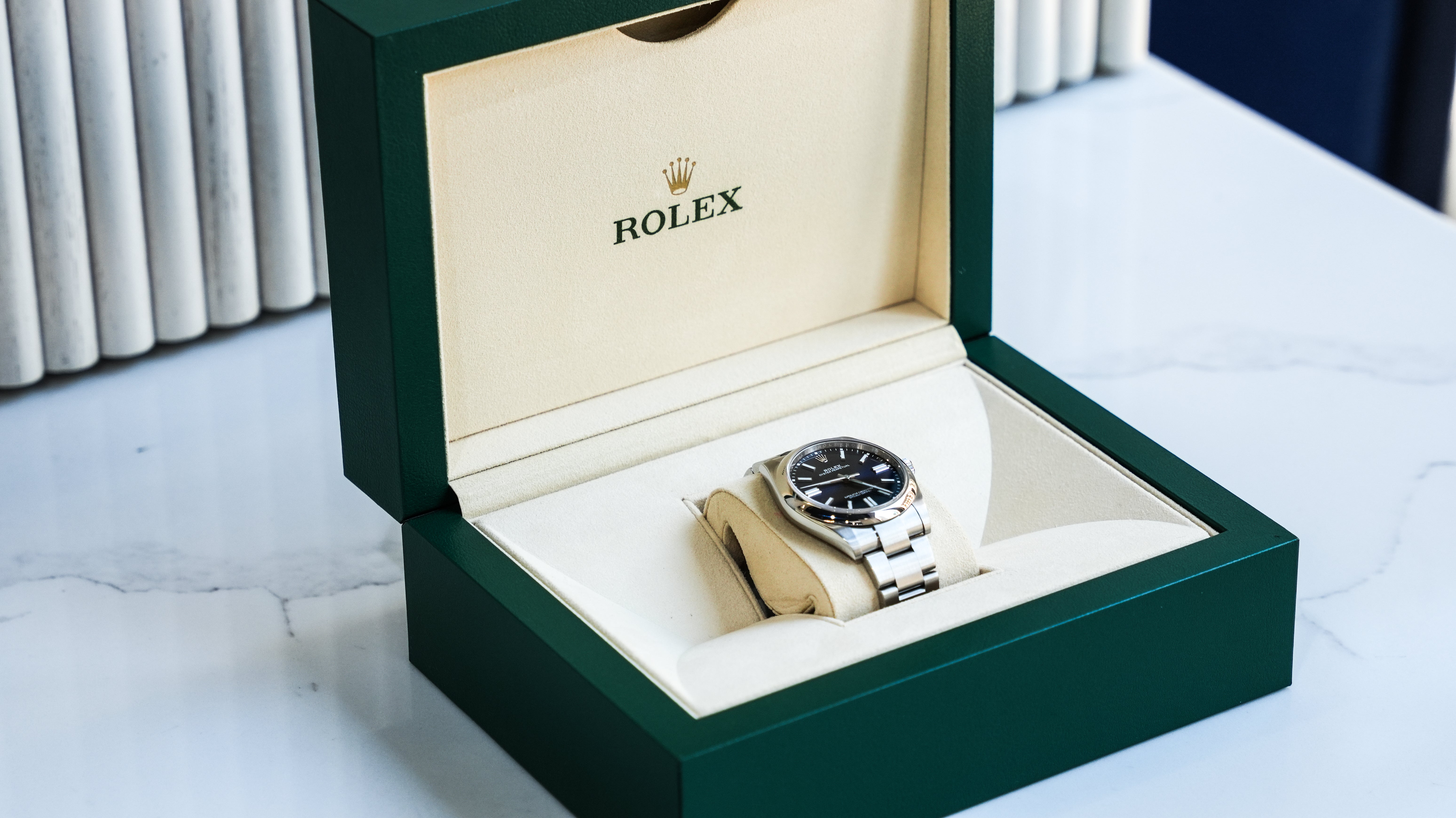 Rolex Oyster Perpetual 124300 41MM Blue Dial With Stainless Steel Oyster Bracelet-Rolex-JD Watches NY