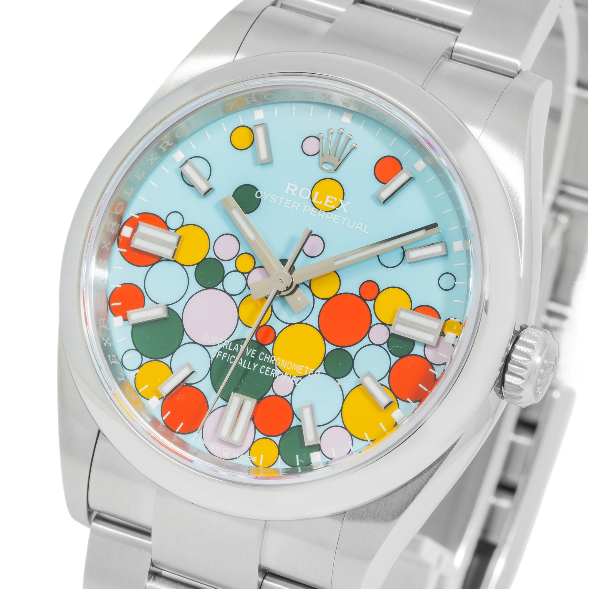 Rolex Oyster Perpetual 126300 Steel 41mm Celebration Balloon Dial-Rolex-JD Watches NY