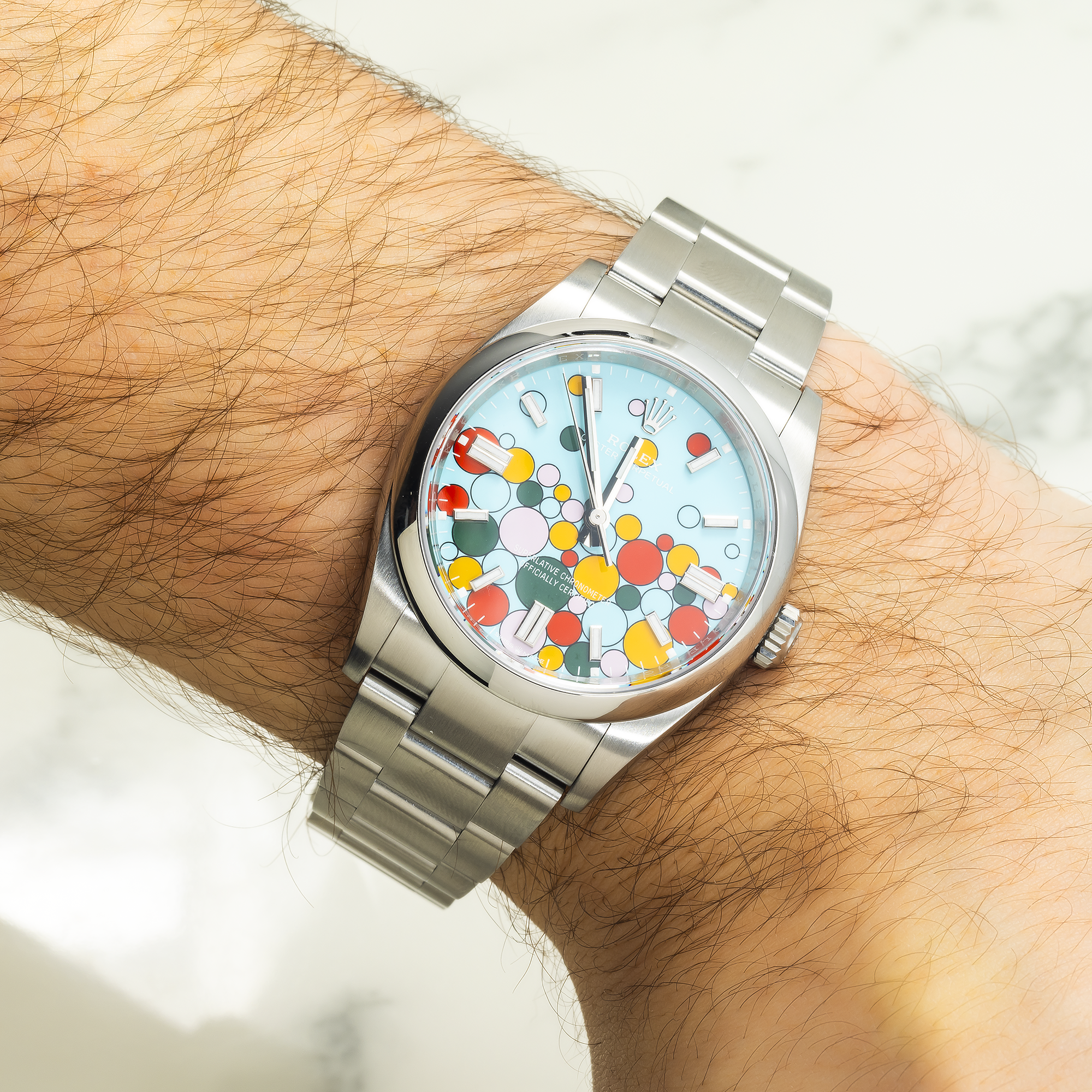 Rolex Oyster Perpetual 126300 Steel 41mm Celebration Balloon Dial-Rolex-JD Watches NY