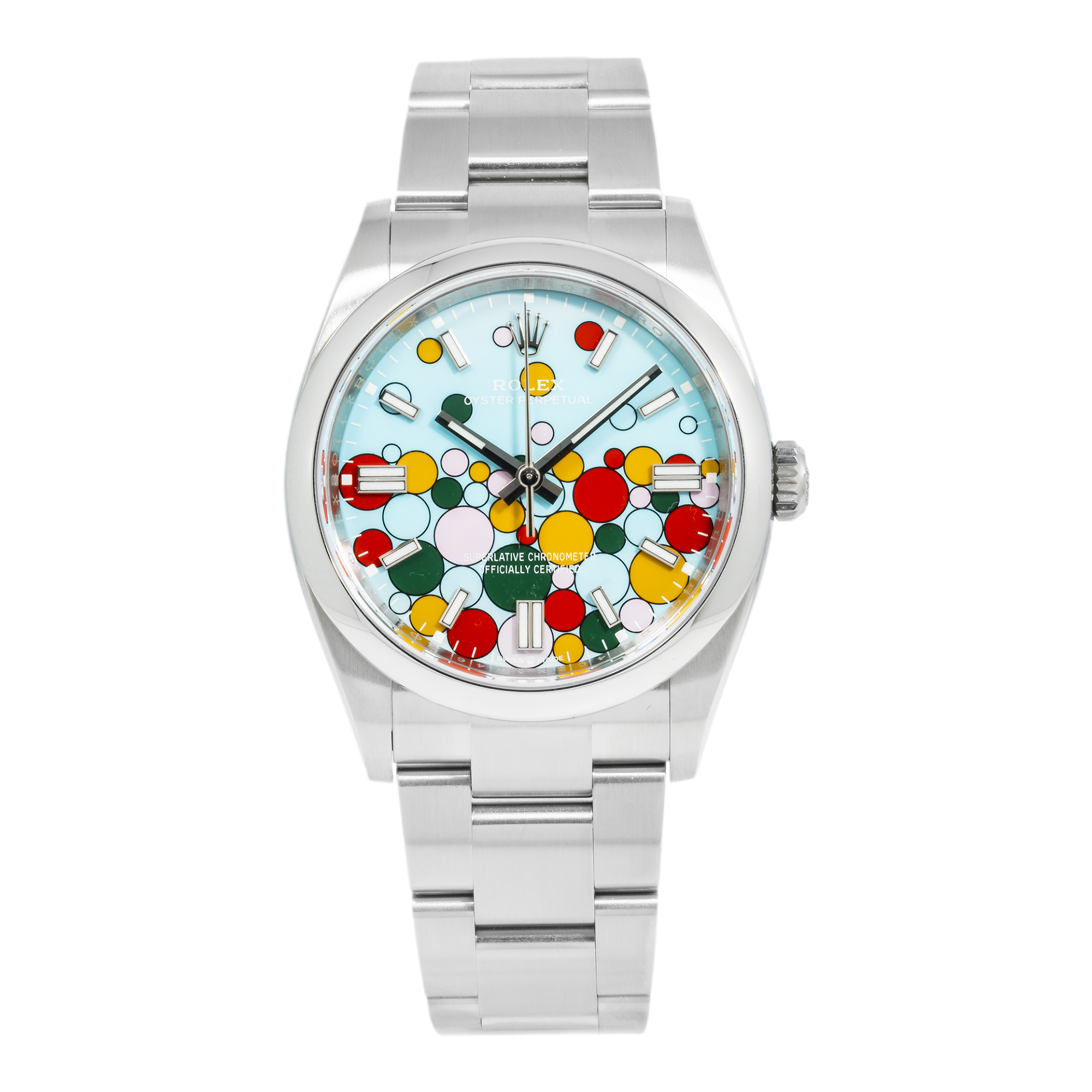 Rolex Oyster Perpetual 126300 Steel 41mm Celebration Balloon Dial-Rolex-JD Watches NY