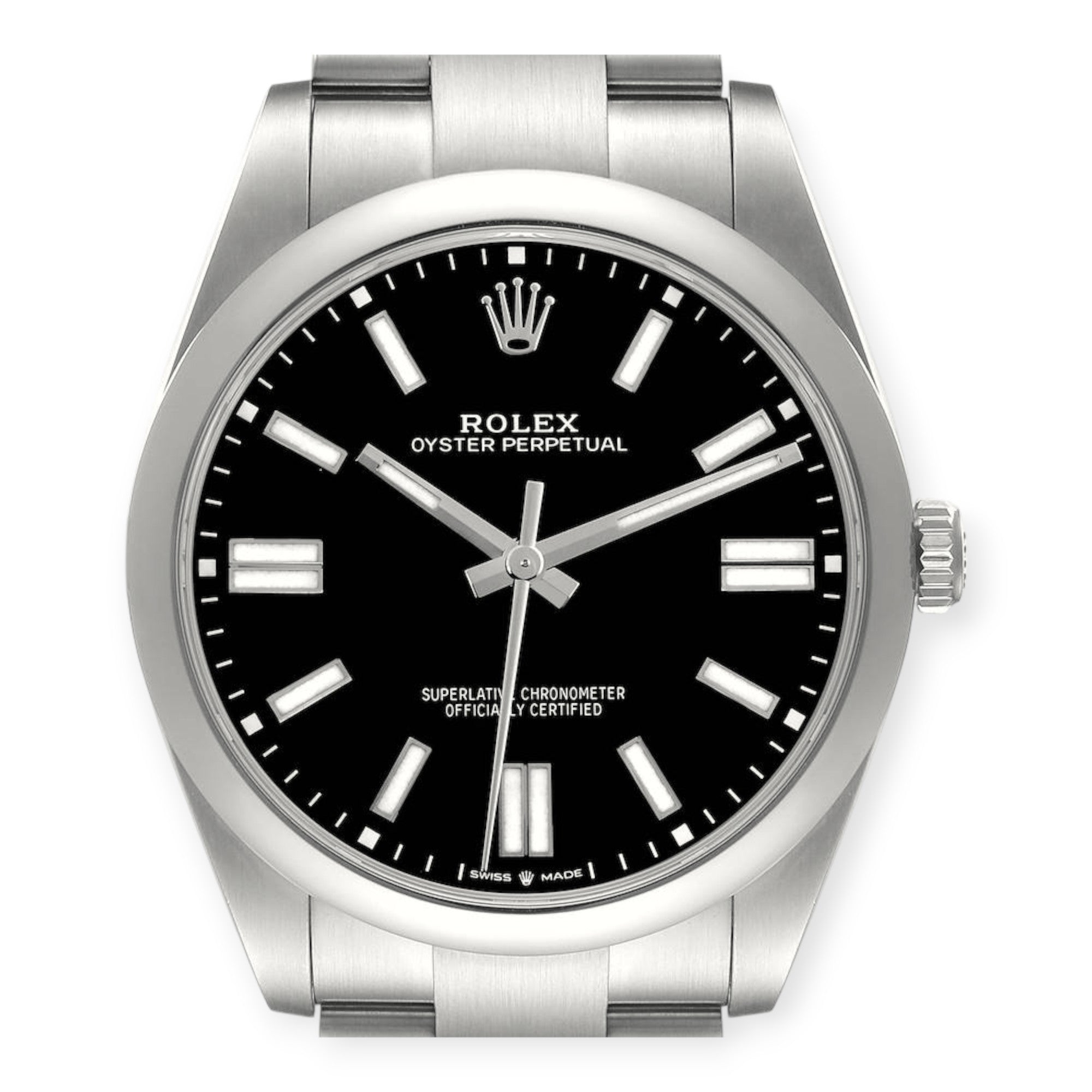 Rolex Oyster Perpetual 41mm 124300 Black Dial Steel Mens Watch-Rolex-JD Watches NY