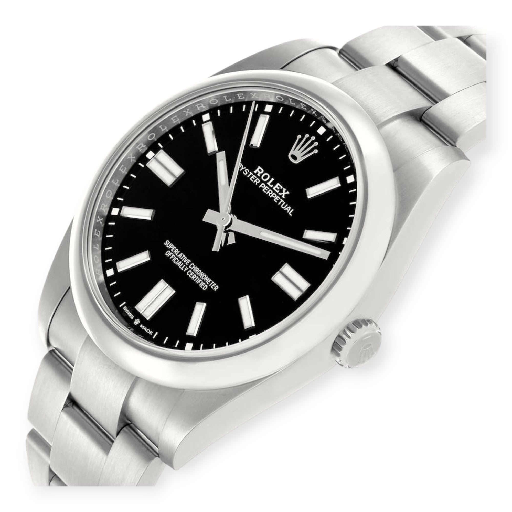 Rolex Oyster Perpetual 41mm 124300 Black Dial Steel Mens Watch-Rolex-JD Watches NY