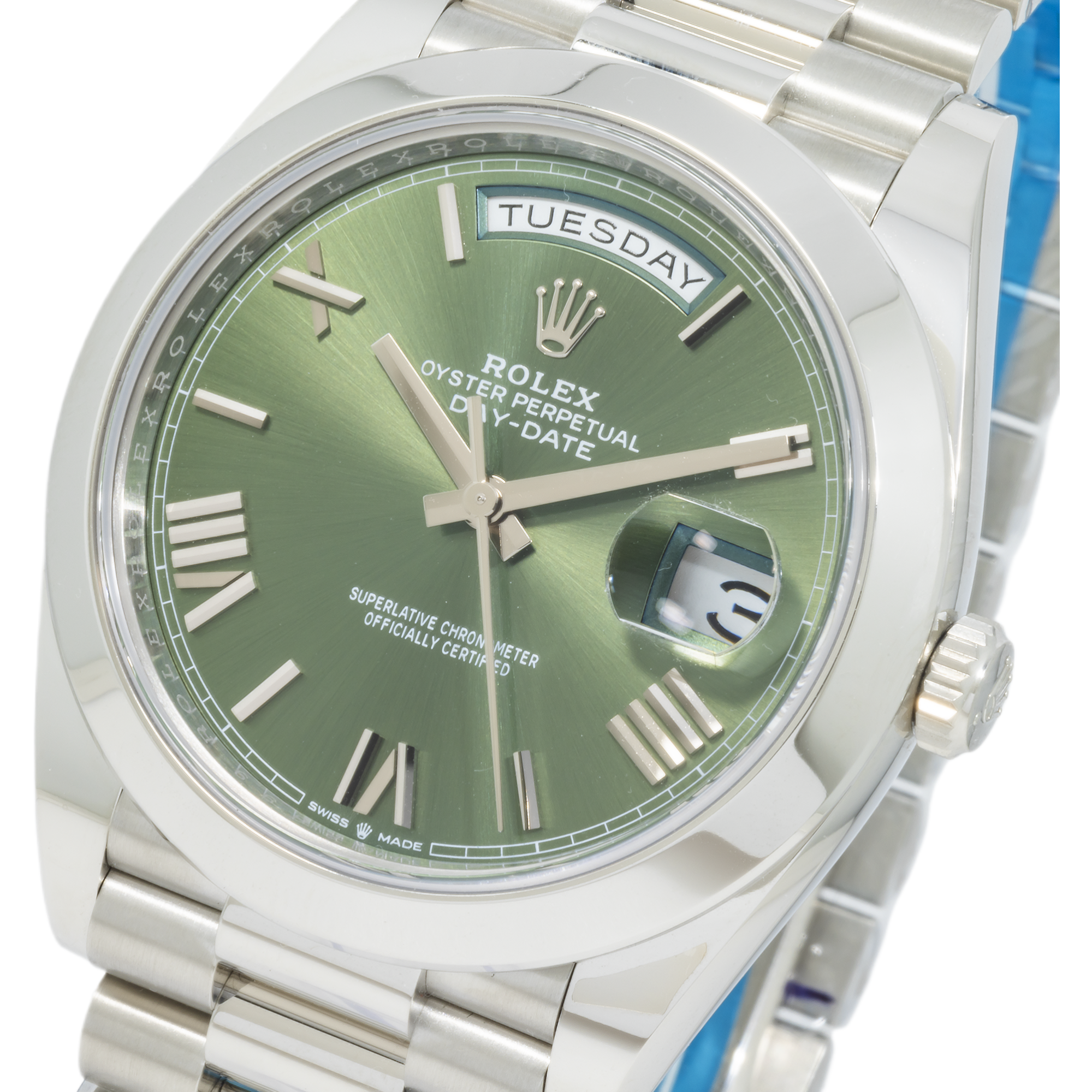 Rolex Platinum Day-Date 40mm 228206 with President Bracelet-Rolex-JD Watches NY
