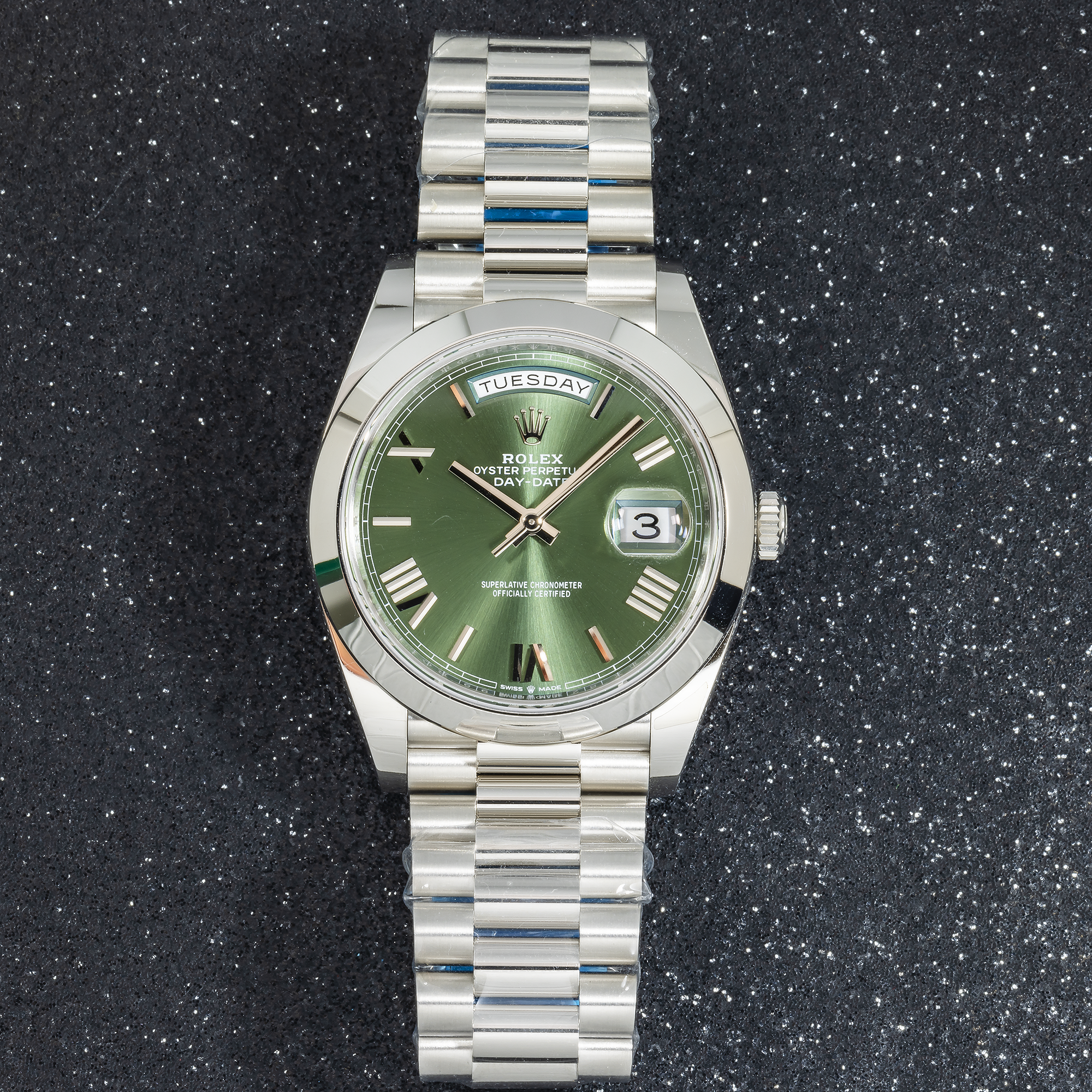 Rolex Platinum Day-Date 40mm 228206 with President Bracelet-Rolex-JD Watches NY