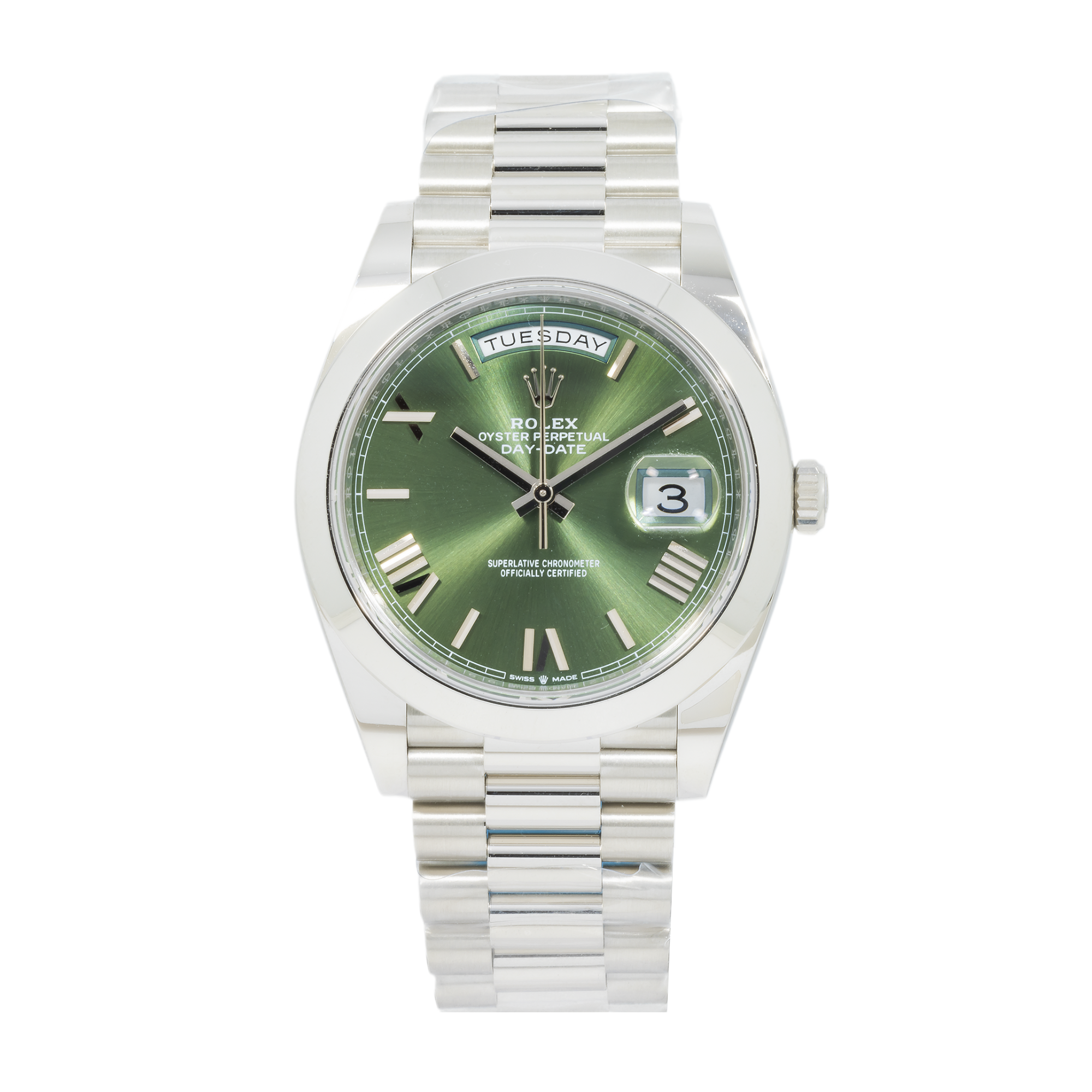 Rolex Platinum Day-Date 40mm 228206 with President Bracelet-Rolex-JD Watches NY