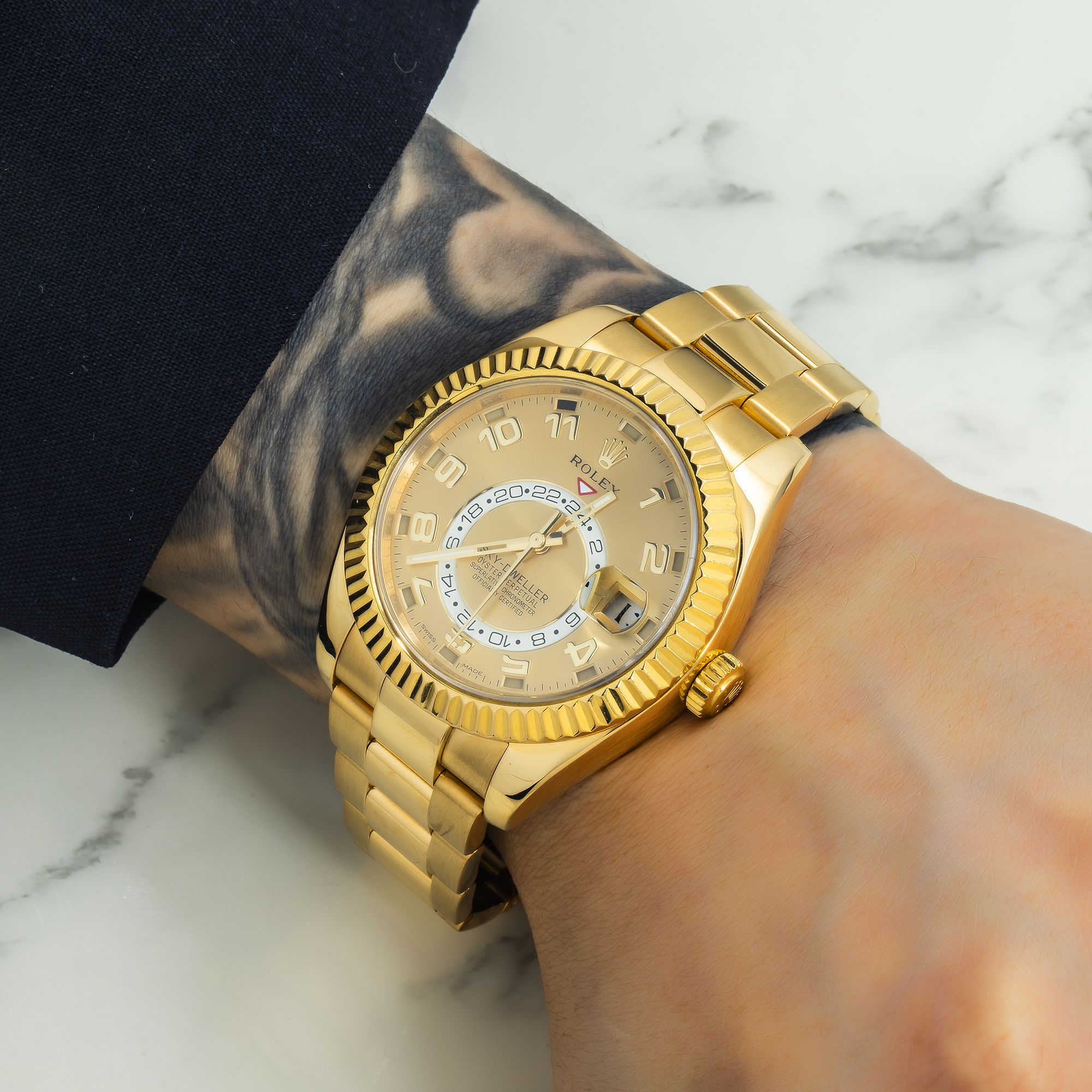 Pre-Owned Rolex Sky-Dweller 326938 | Yellow Gold 42mm – JD Watches NY Pre-Owned Rolex Sky-Dweller 326938 | Yellow Gold 42mm – JD Watches NY