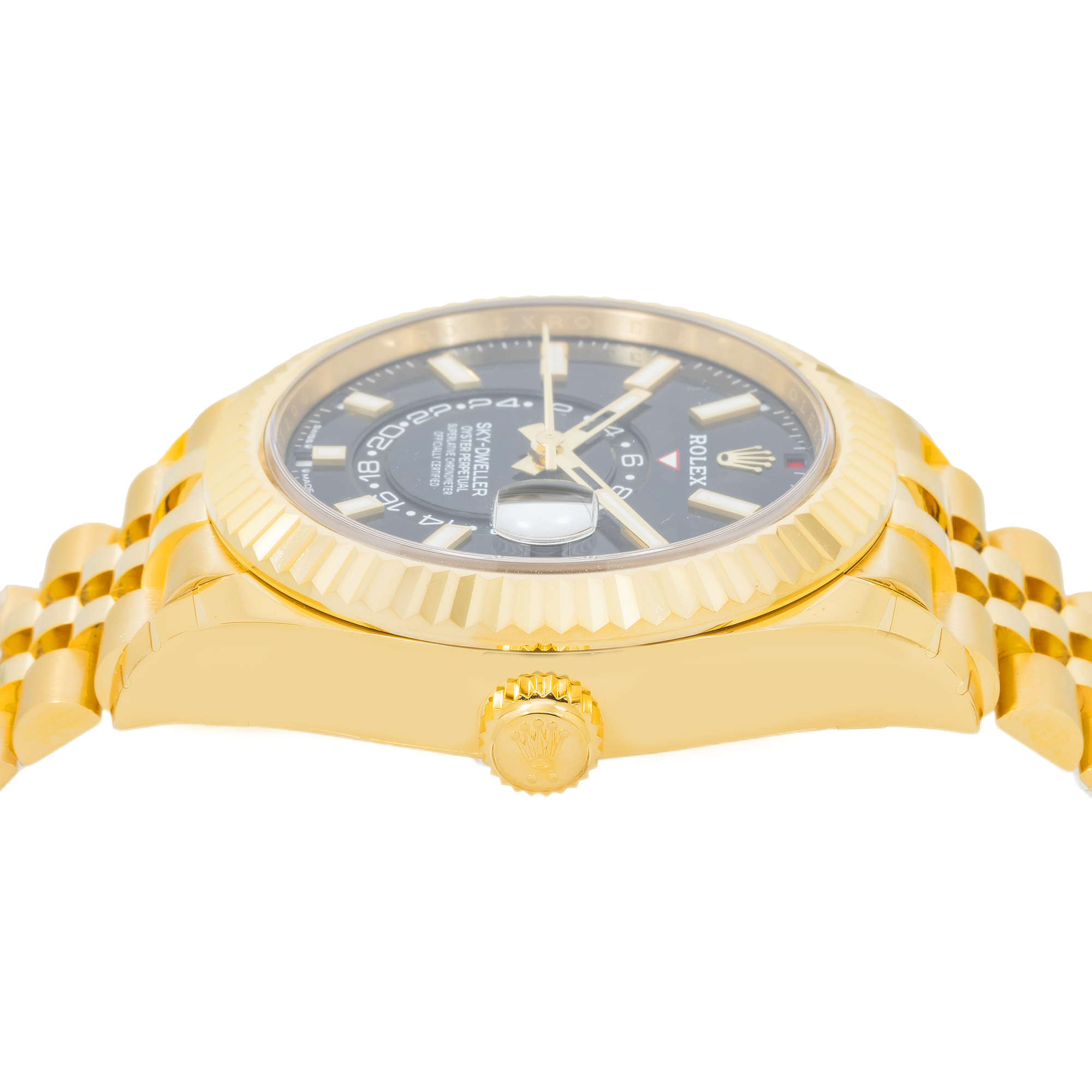 Rolex Sky-Dweller 336938 42mm 18k Yellow Gold Champagne Dial Oyster Bracelet Men’s Watch (Year 2023 to 2025)-Rolex-JD Watches NY