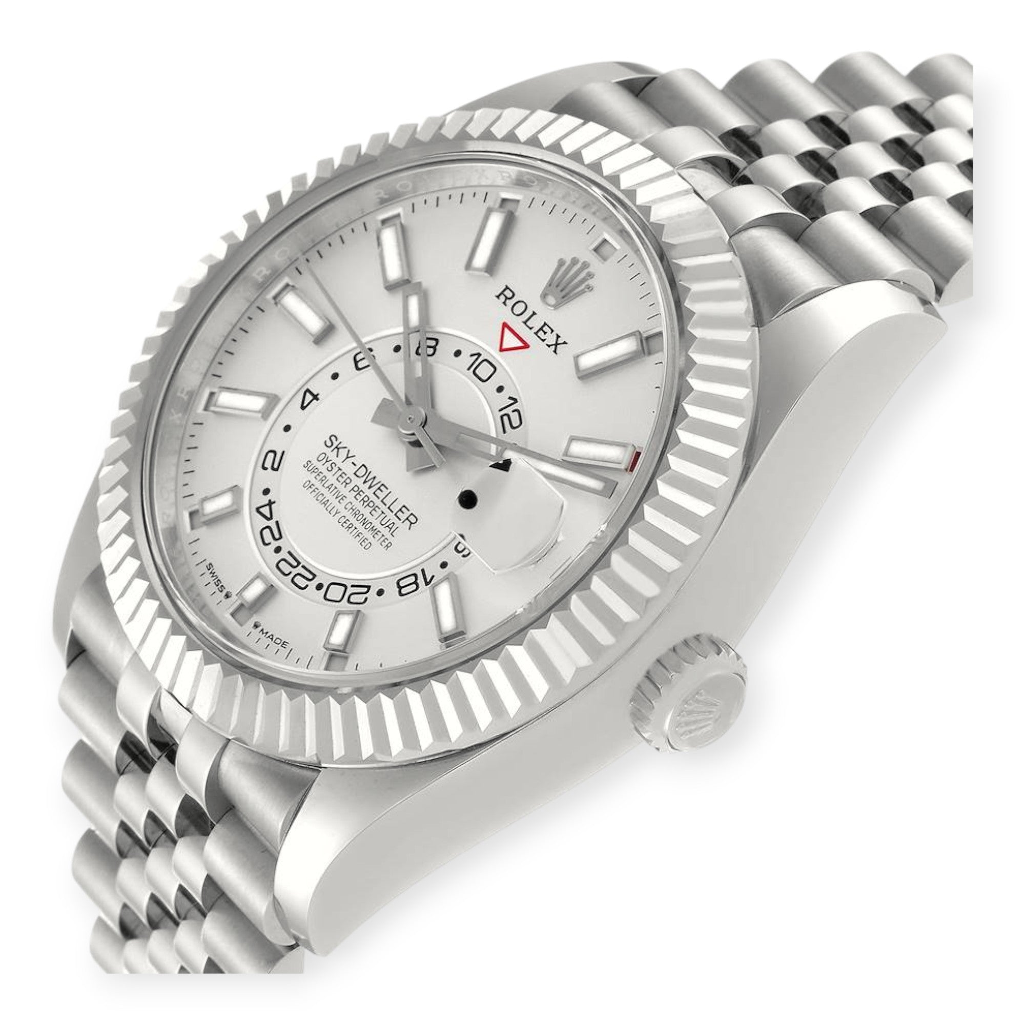 Rolex Sky Dweller Stainless Steel Jubilee Bracelet White Dial 336934