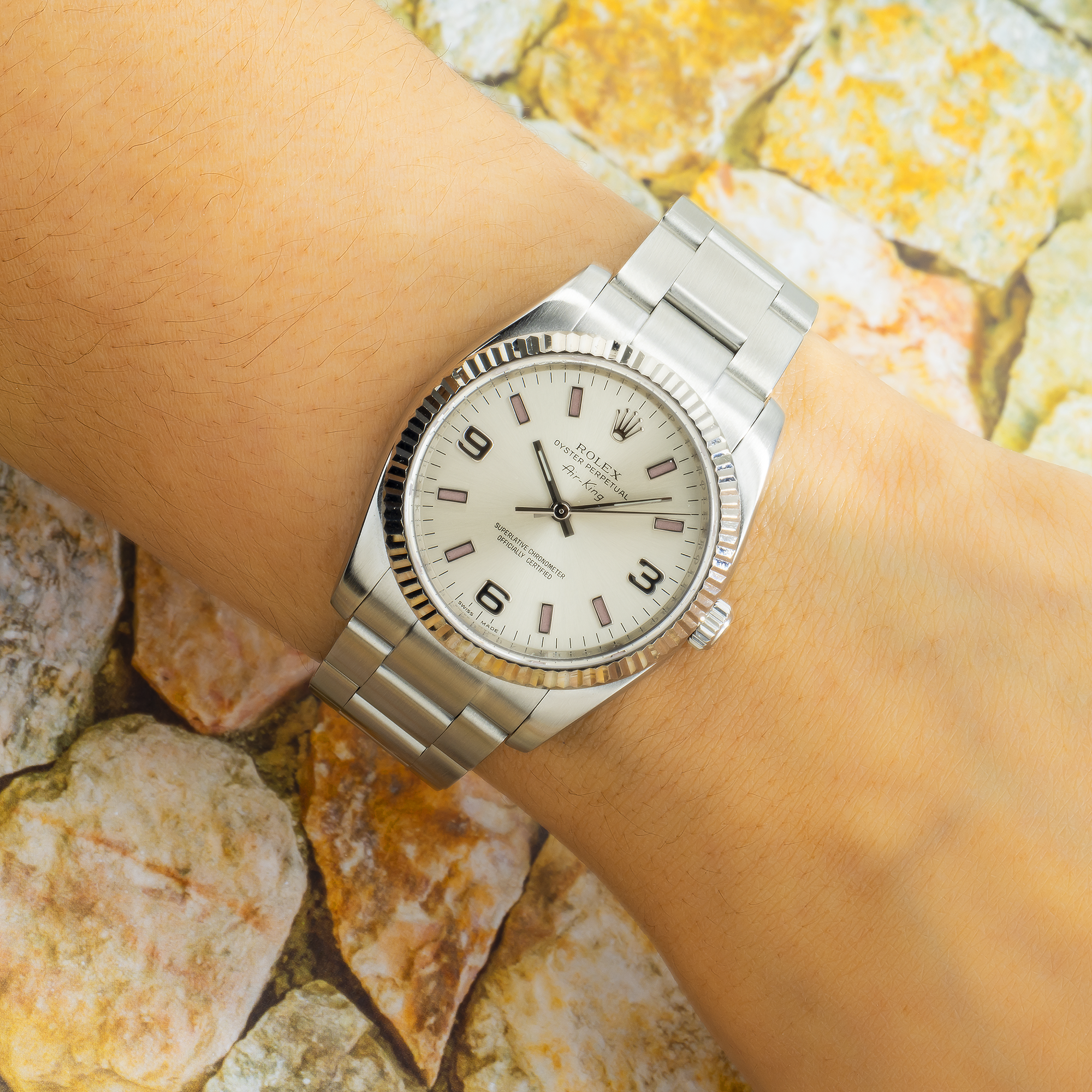 Rolex Stainless Steel Air King 114234 with Oyster Bracelet-Rolex-JD Watches NY