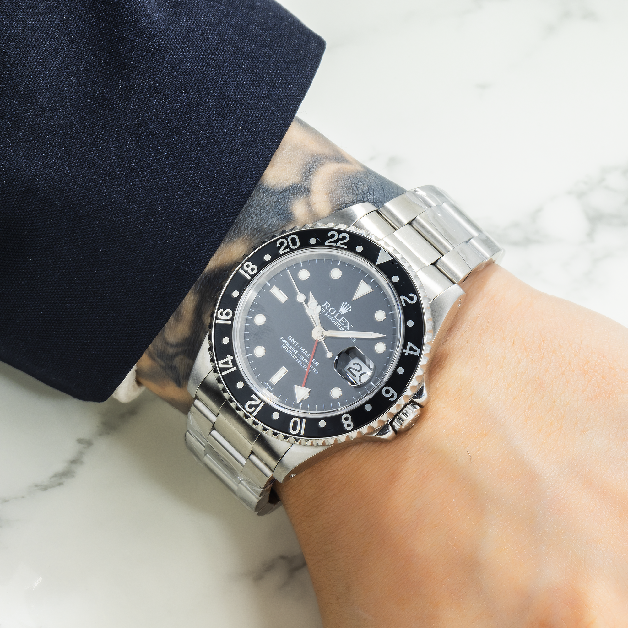 Pre-Owned Rolex GMT-Master II 16710 | Black Bezel 40mm – JD Watches NY