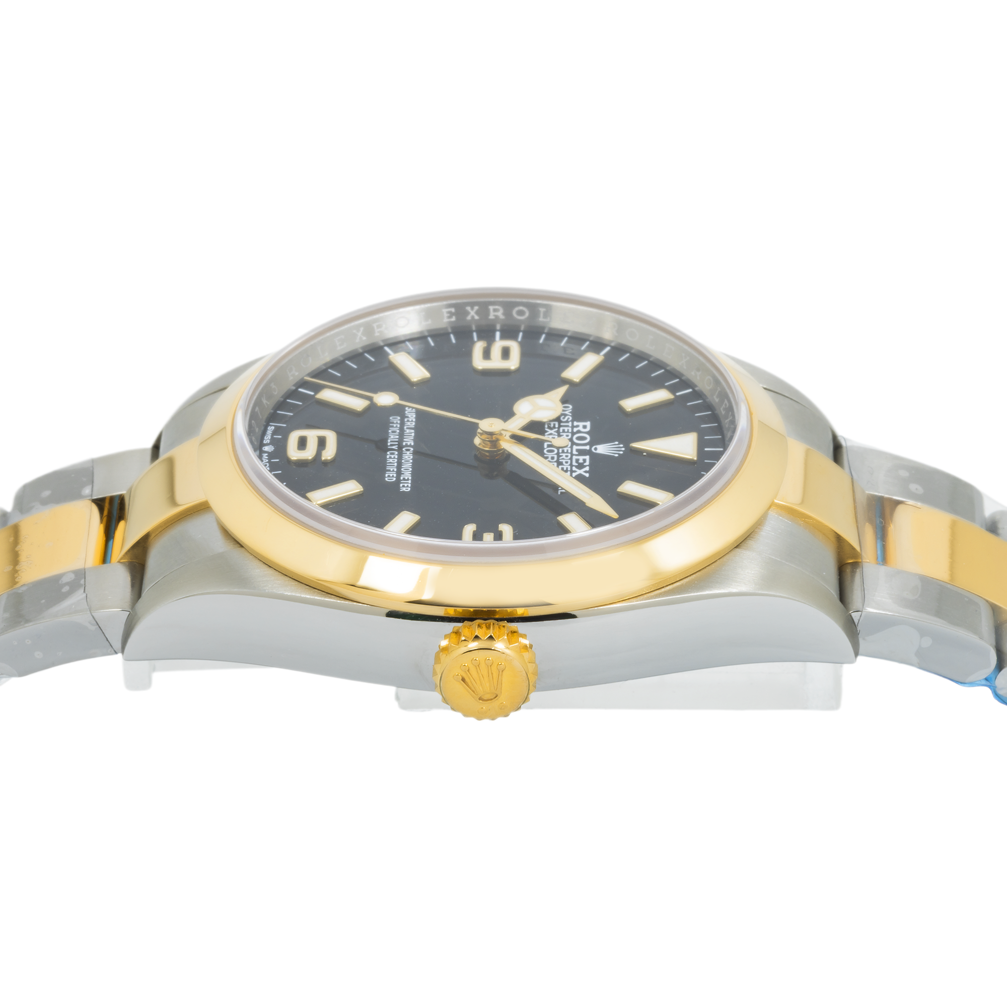 Rolex Stainless Steel & Yellow Gold 36mm Explorer with Oyster Bracelet 124273-Rolex-JD Watches NY