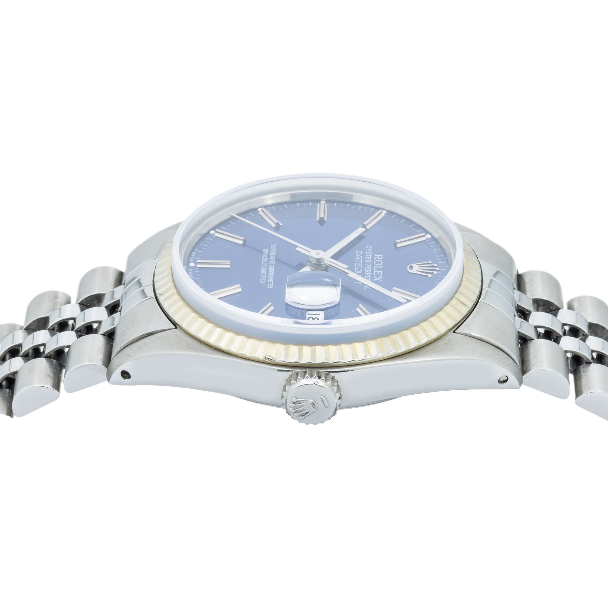 Rolex Stainless Steel and White Gold Datejust (16014) Jubilee bracelet-Rolex-JD Watches NY