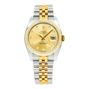 〇純正 ROLEX DTAEJUST 116233 YG/SS YZ7363-2 Pre-Owned Rolex Datejust 116233 Two-Tone 36mm – JD Watches NY