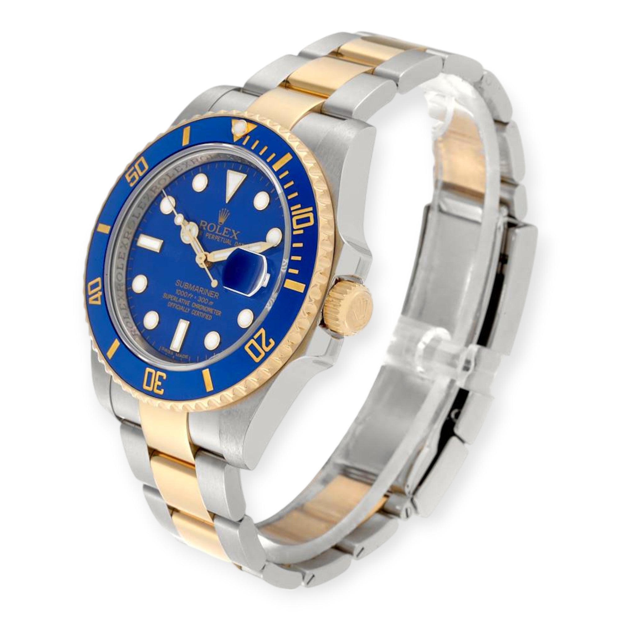 Pre-Owned Rolex Submariner 116613LB – 40mm Blue Dial Two-Tone – JD