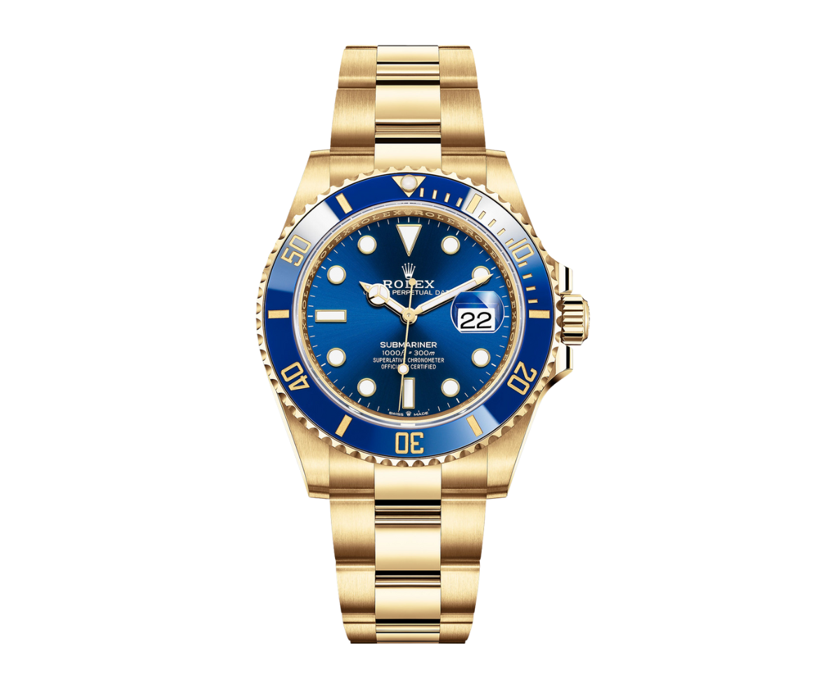 Rolex Submariner Date – 18k Yellow Gold with Blue Dial and Blue Ceramic Bezel Ref. 126618LB
