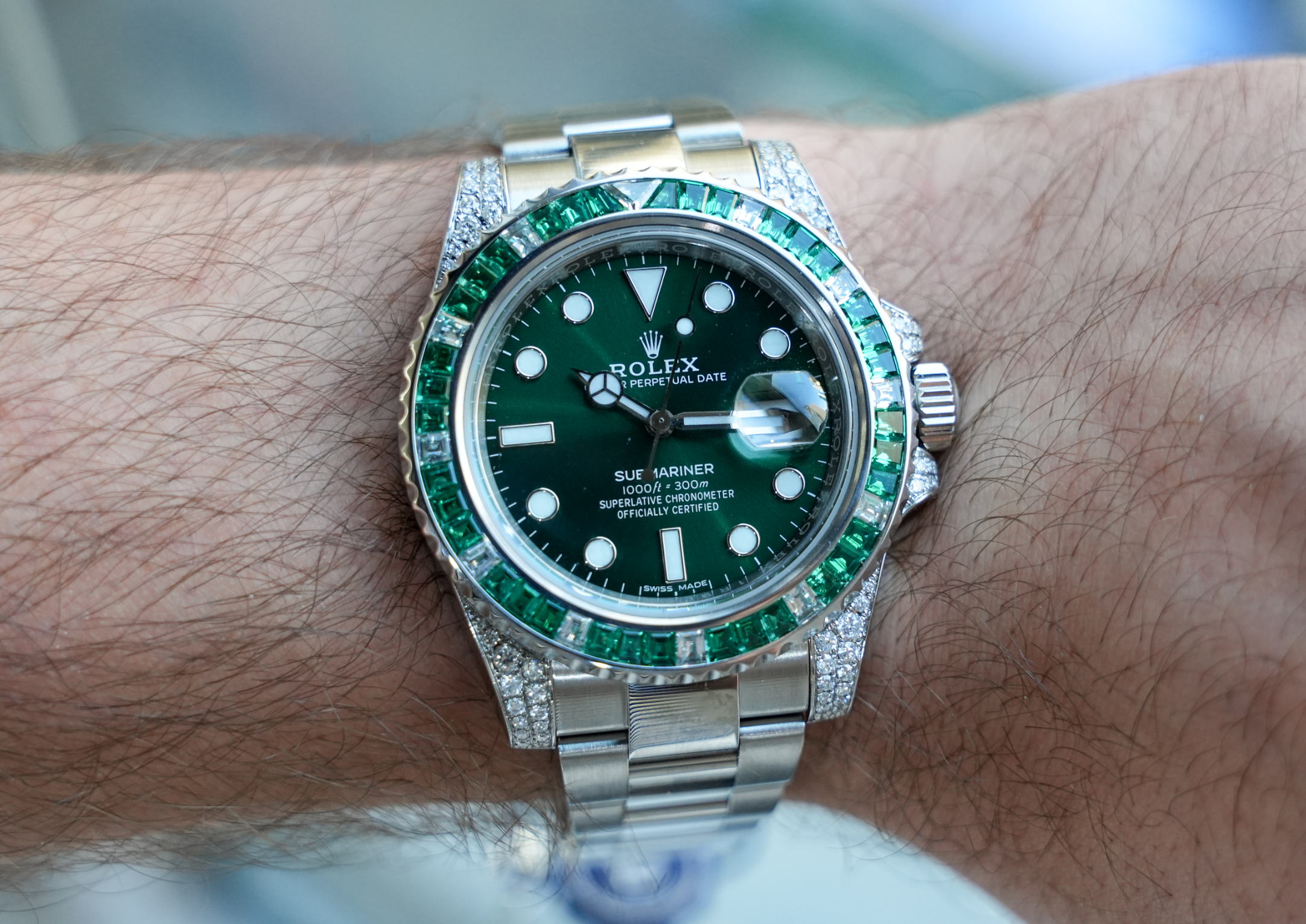 Pre-Owned Rolex Submariner 116610LN | Green Dial 40mm – JD Watches NY