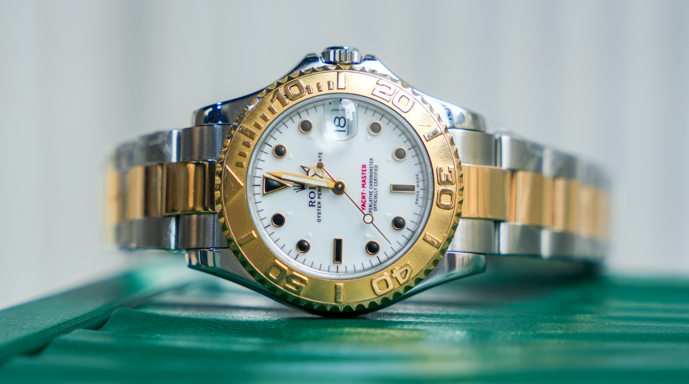 Rolex Yacht-Master 29 – Steel & 18k Yellow Gold with White Dial Ref. 169623-Rolex-JD Watches NY