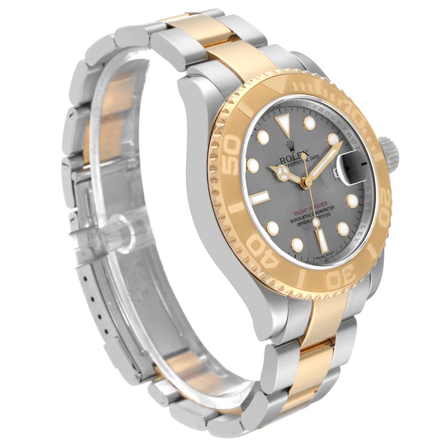 Rolex Yachtmaster 16623 Steel Yellow Gold Slate Dial Mens Watch-Rolex-JD Watches NY