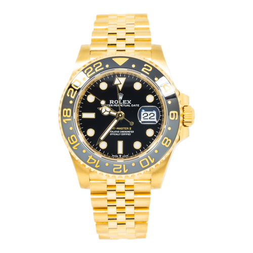 Rolex Yellow Gold GMT Master II 126718GRNR with Jubilee Bracelet