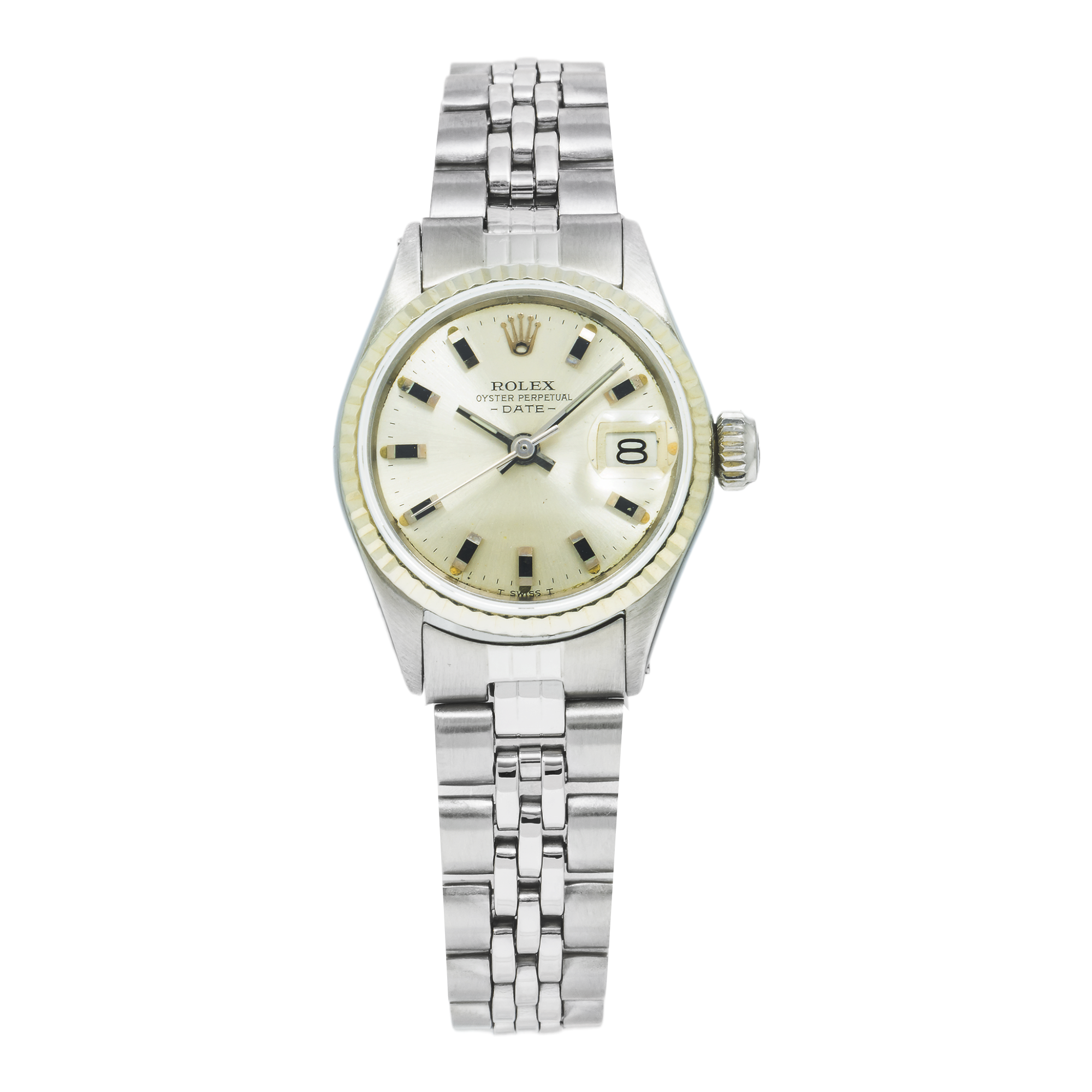 Vintage Ladies Rolex 26mm (1972) 6517 with Stainless Steel Jubilee Bracelet-Rolex-JD Watches NY