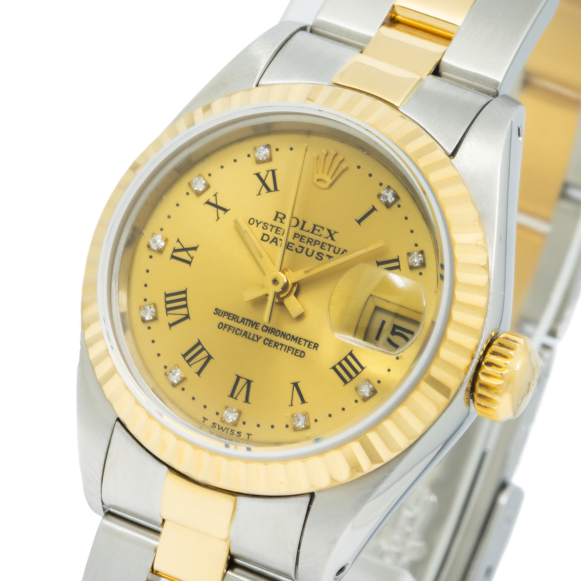 Vintage Rolex Ladies Datejust 26mm 69173 (1989) with Two-Tone Oyster Bracelet-Rolex-JD Watches NY
