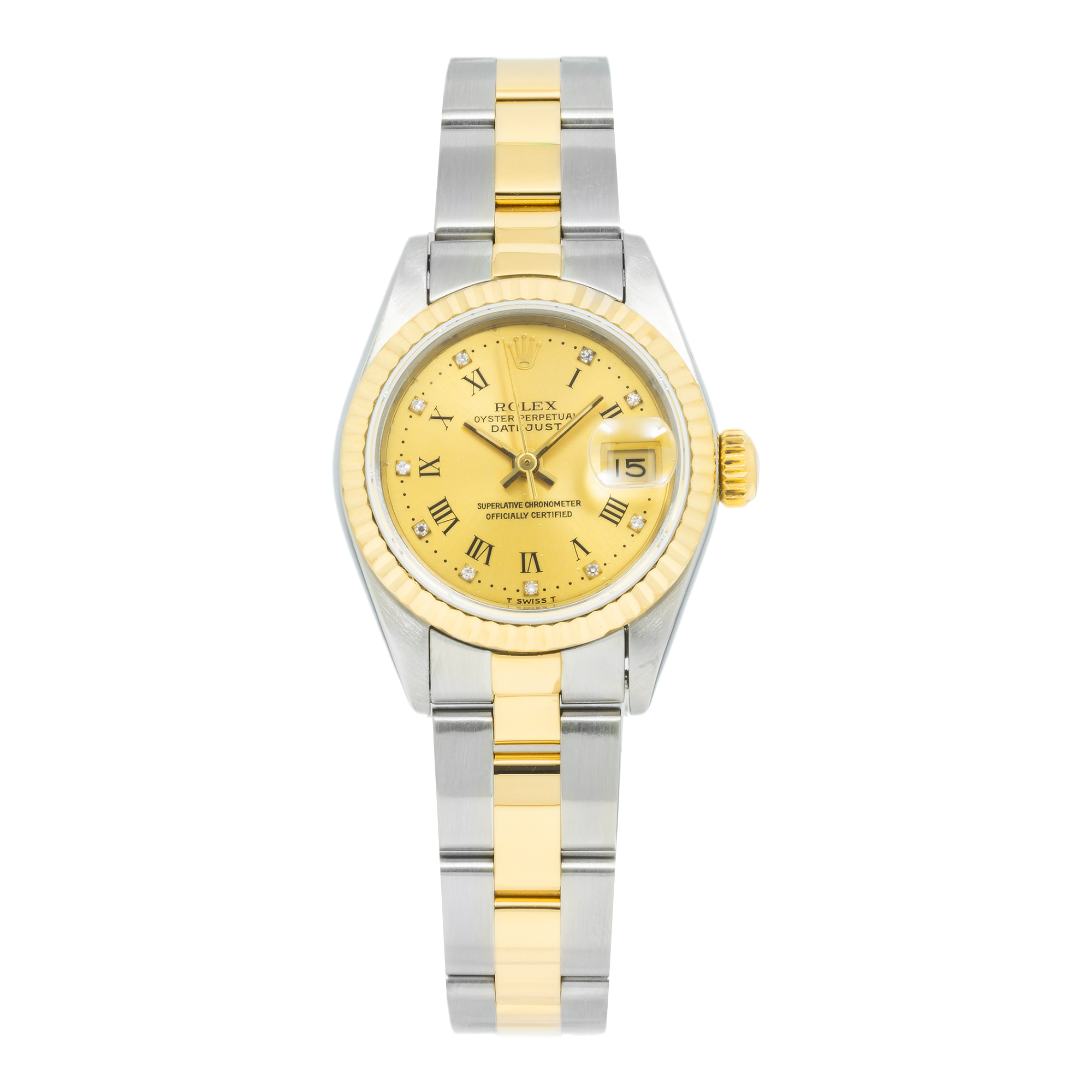 Vintage Rolex Ladies Datejust 26mm 69173 (1989) with Two-Tone Oyster Bracelet-Rolex-JD Watches NY