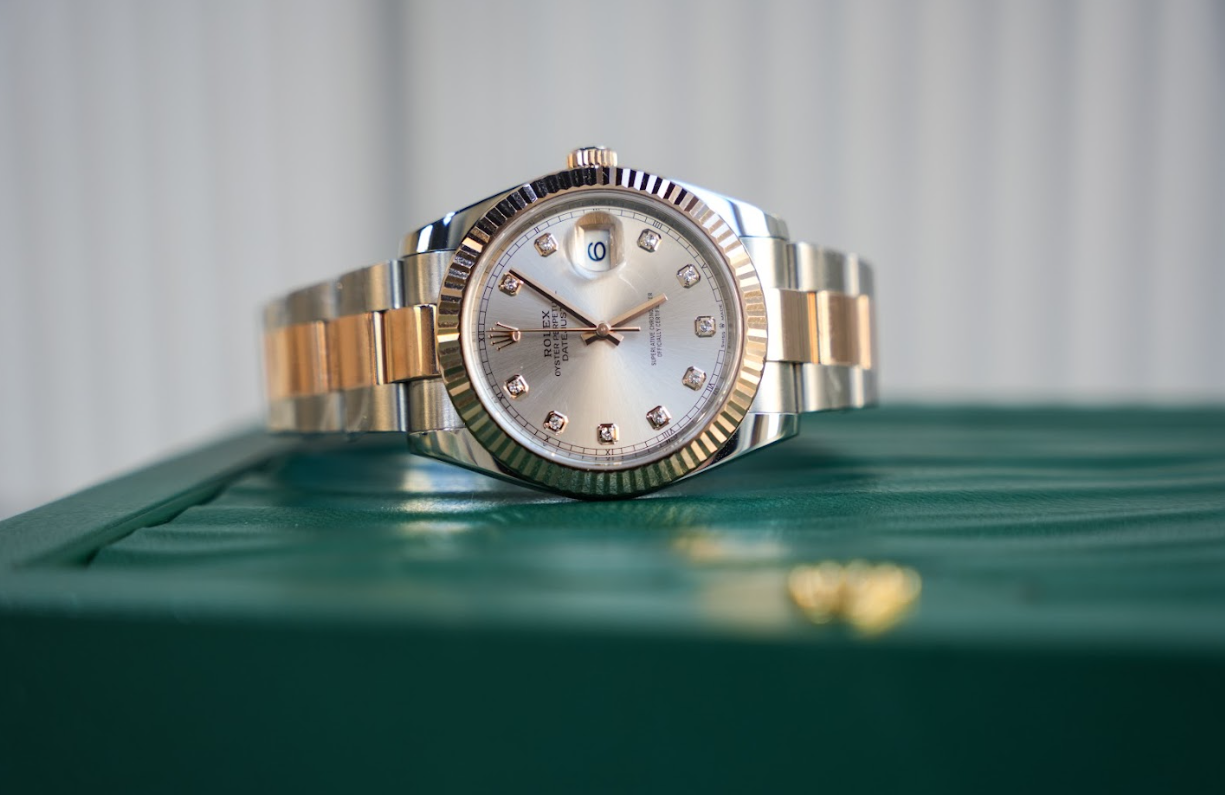 Rolex Datejust 41 Ref. 126331 – Stainless Steel & Everose Gold Sundust Dial Men’s Watch